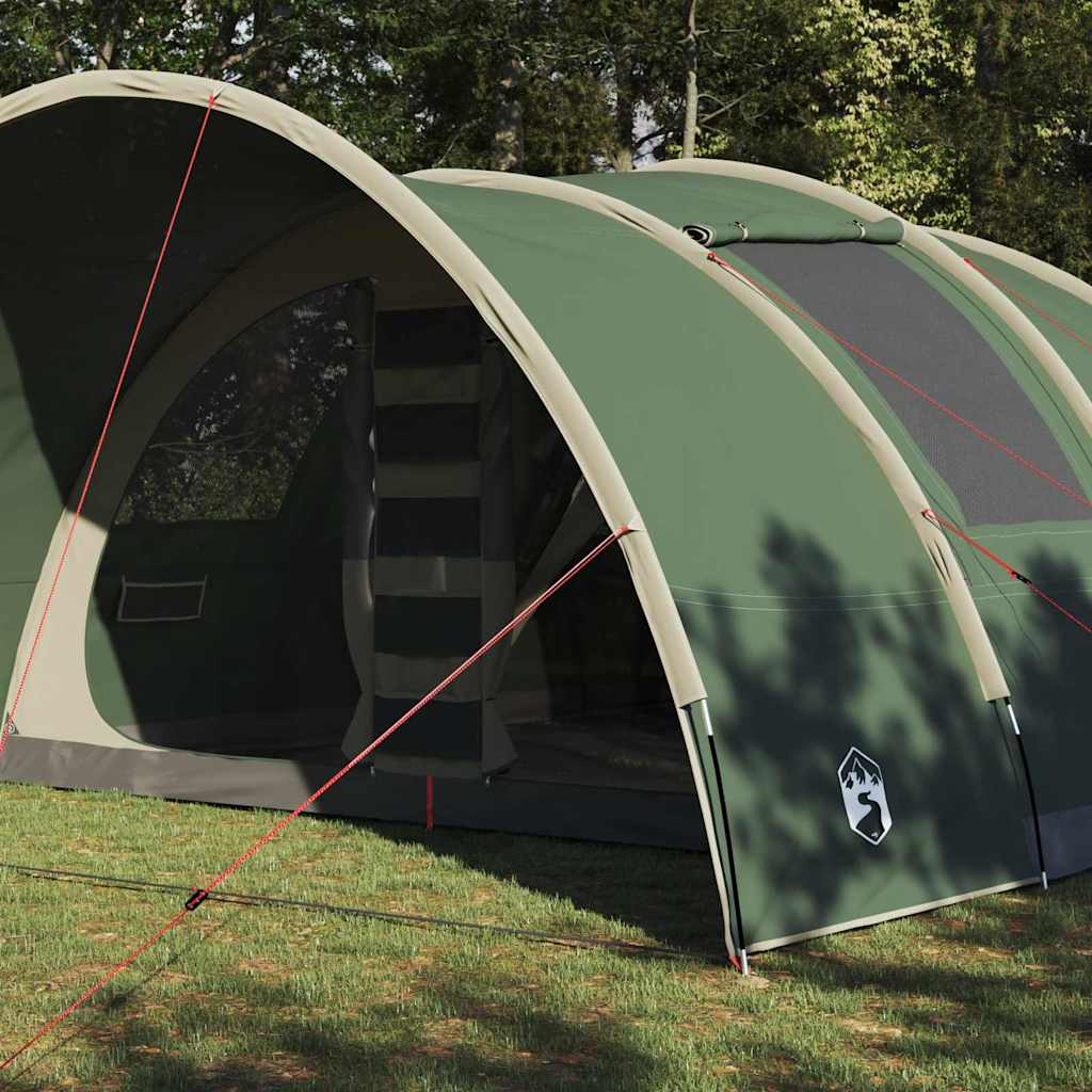 Tunnel telt for 8 personer med tak grønn 710 x 460 x 245 cm