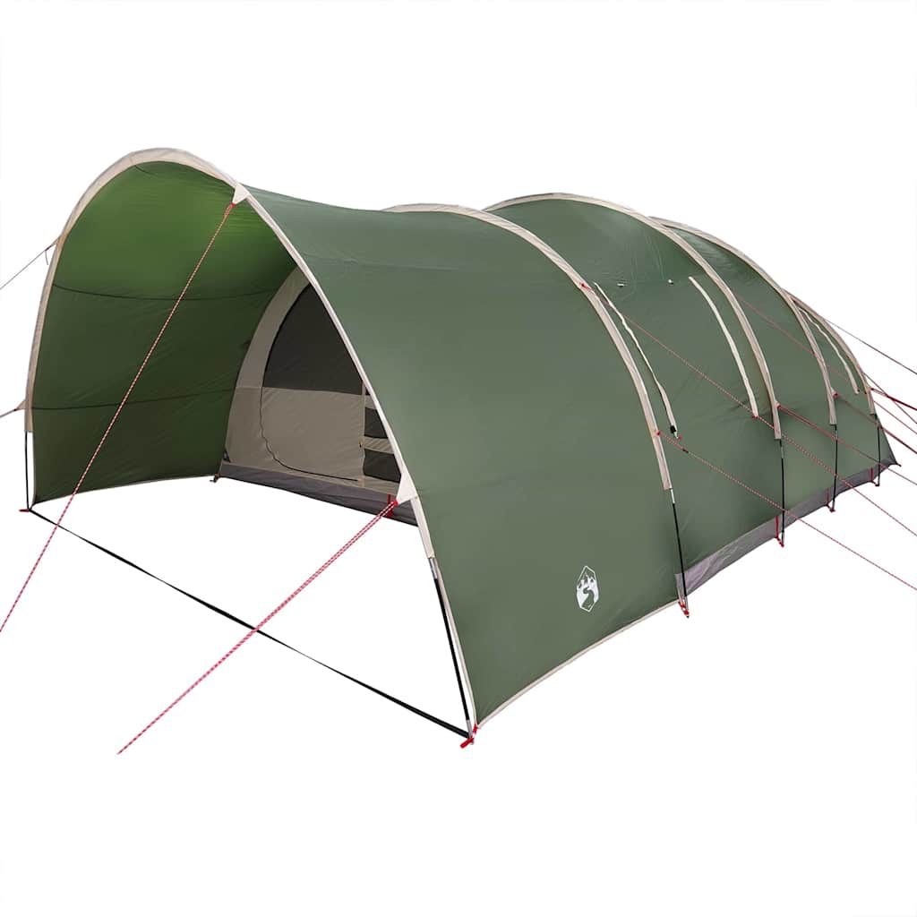 Tunnel telt for 8 personer med tak grønn 710 x 460 x 245 cm