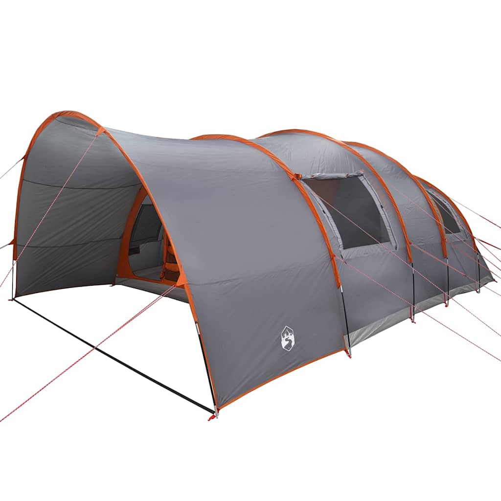 Tunnel telt for 8 personer Grå og Oransje 710 x 460 x 245 cm