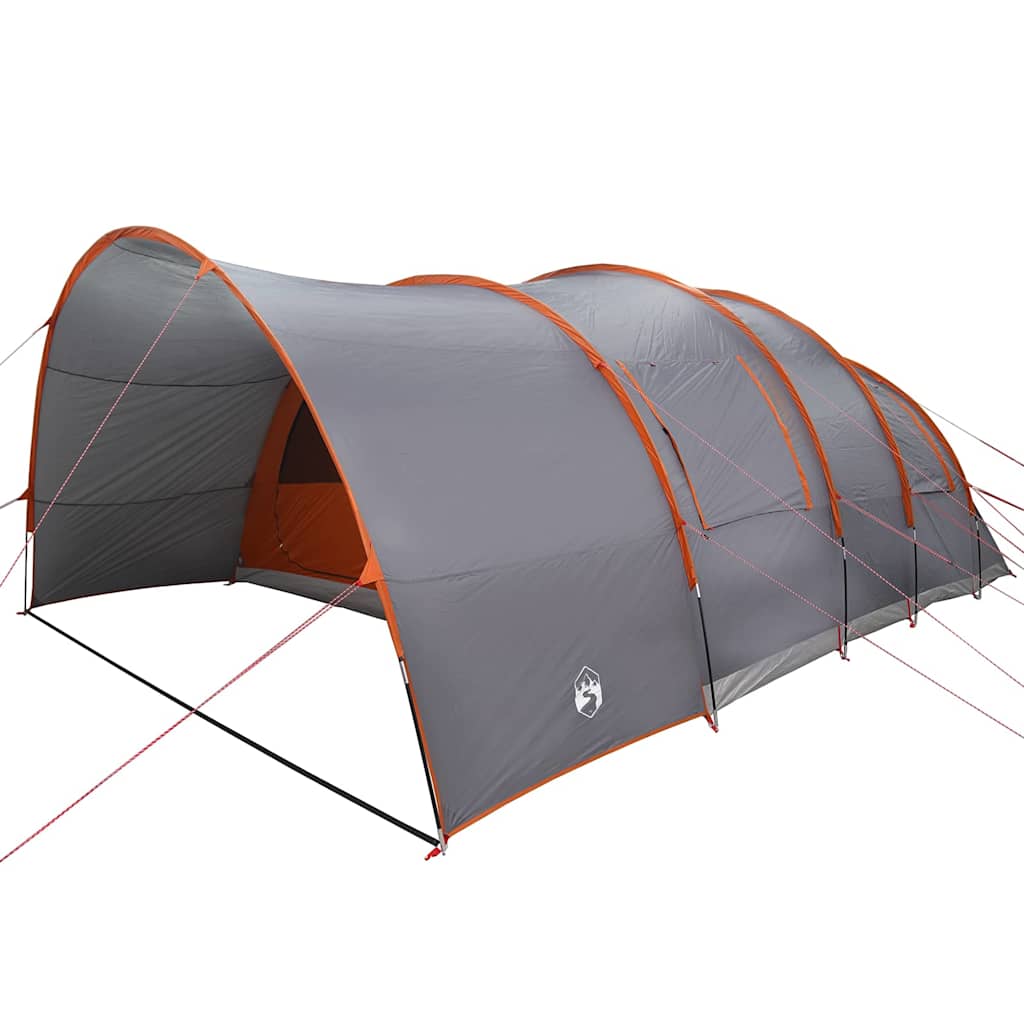 Tunnel telt for 8 personer Grå og Oransje 710 x 460 x 245 cm