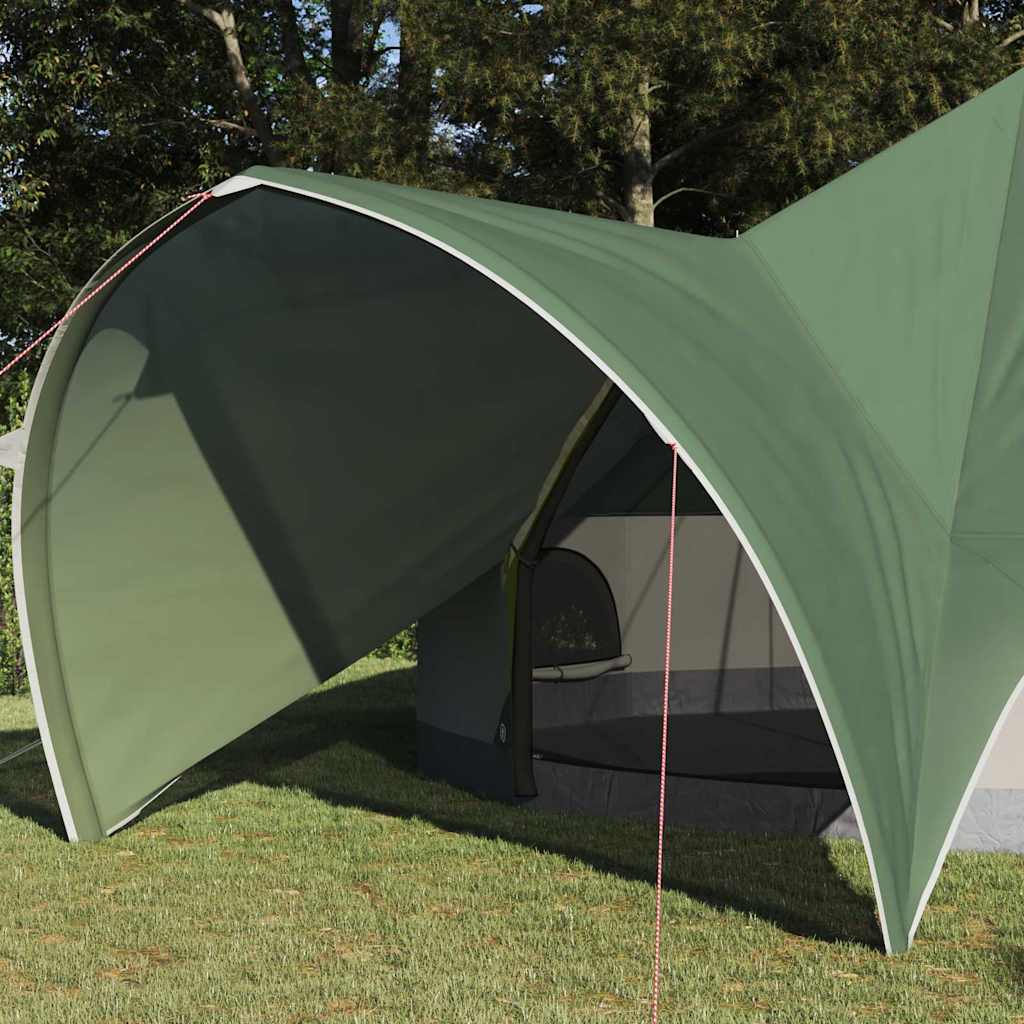 Teepee Teltd 9-Personer med tak Grønn og Grå 502 x 502 x 297 cm