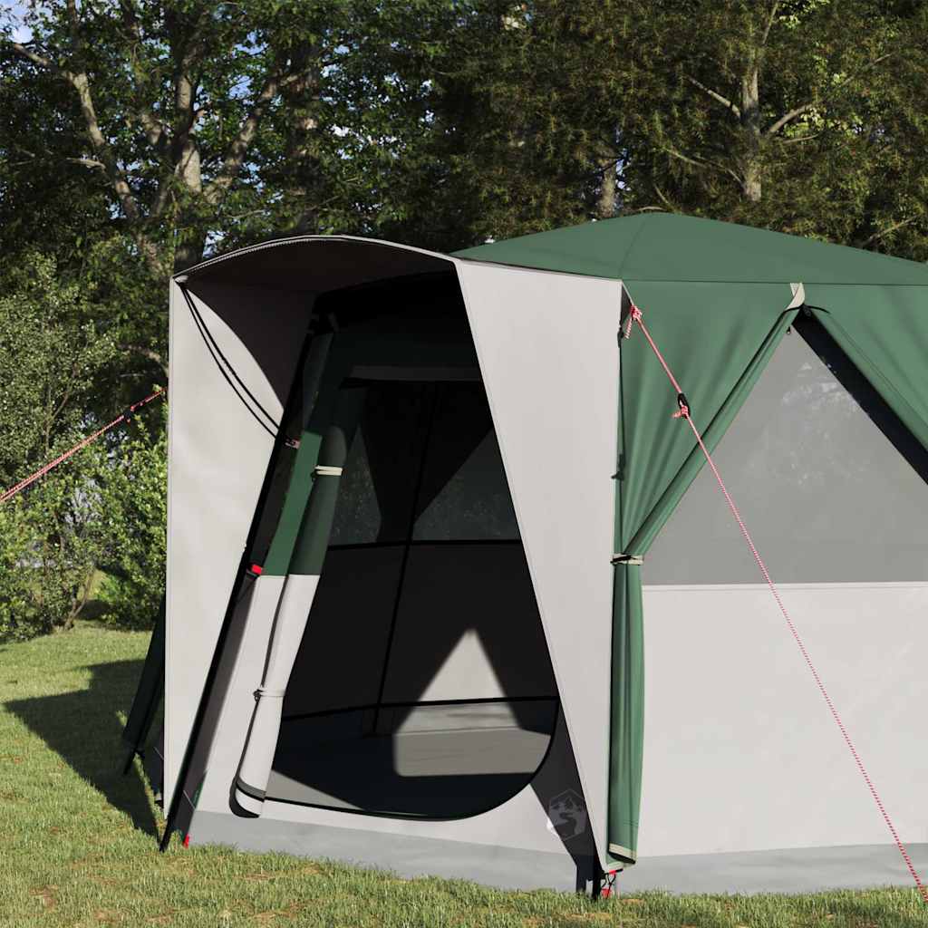 Kabin telt for 6 personer med tak grønn 425 x 396 x 222 cm