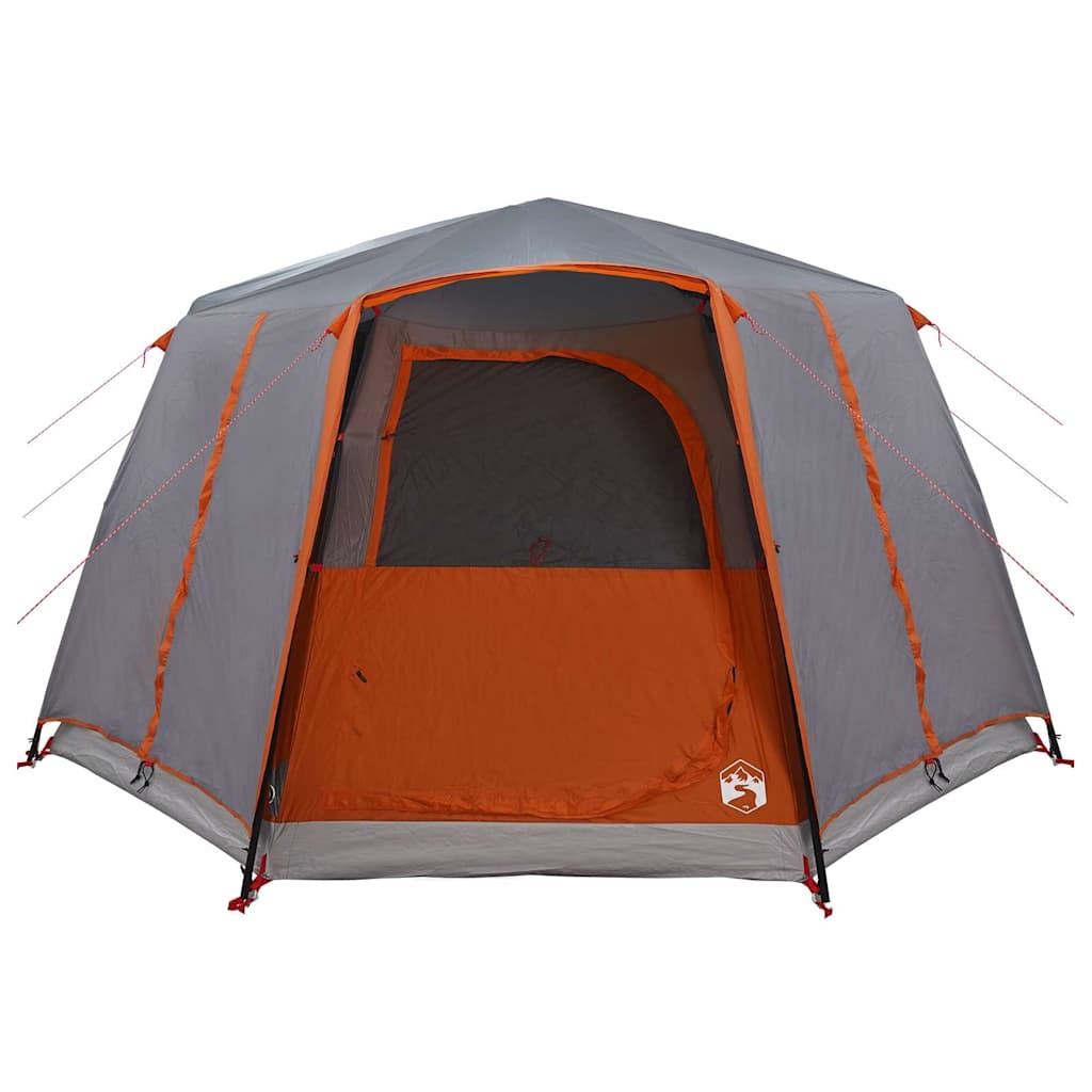 Kabin telt for 6 personer Grå og Oransje 425 x 396 x 222 cm