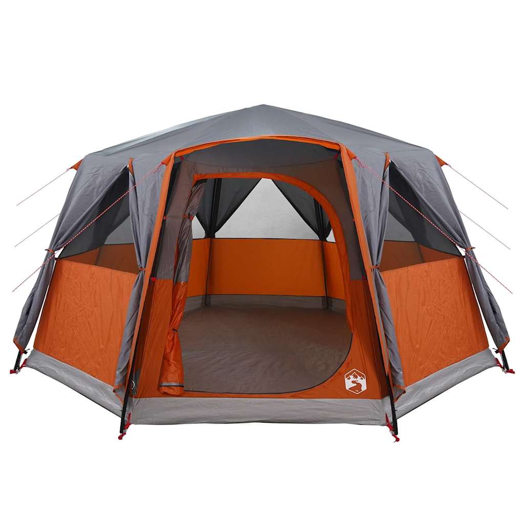 Kabin telt for 6 personer Grå og Oransje 425 x 396 x 222 cm
