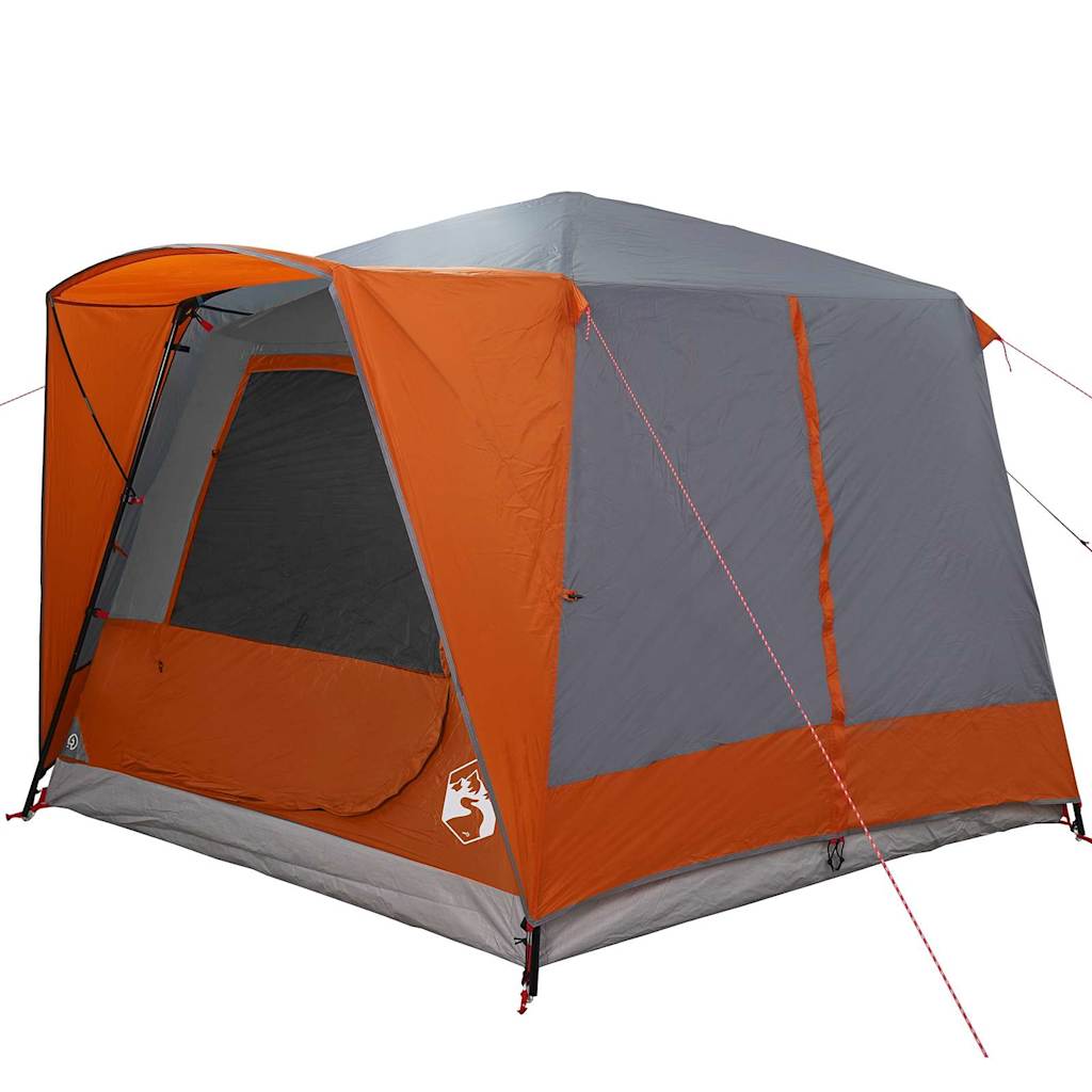 Hytte telt for 5 personer Grå og Oransje 333 x 317 x 194 cm