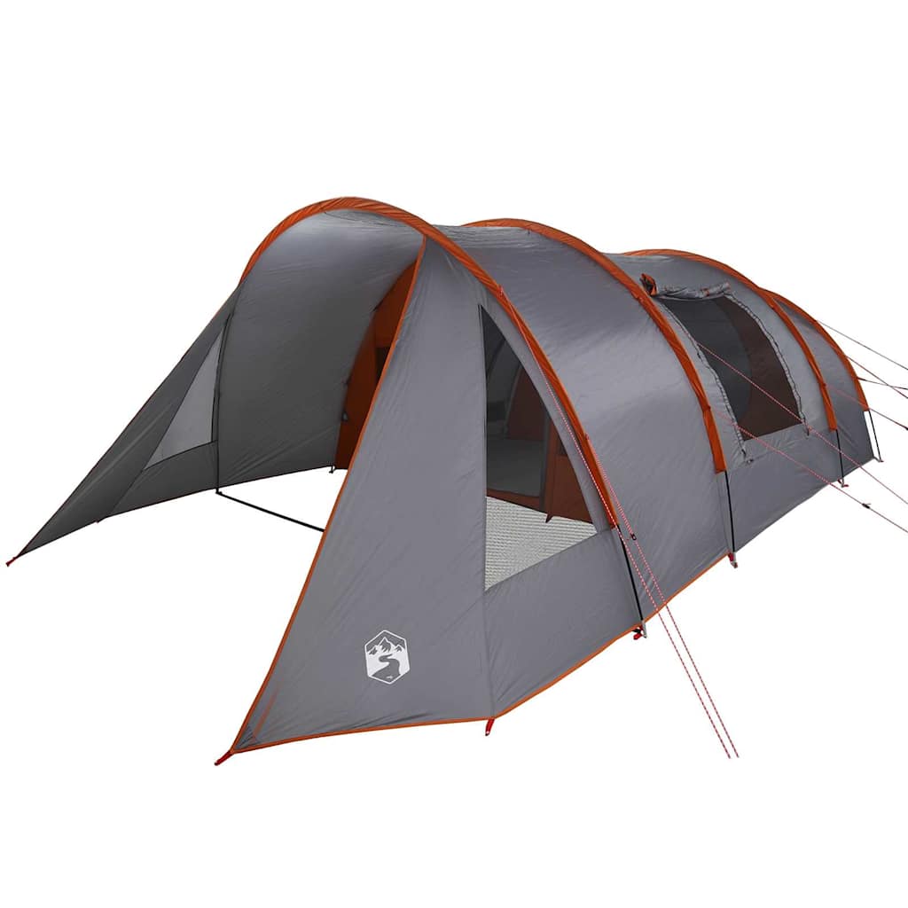 Tunnel Telt 5-Person med tak Grå og Oransje 805 x 405 x 211 cm