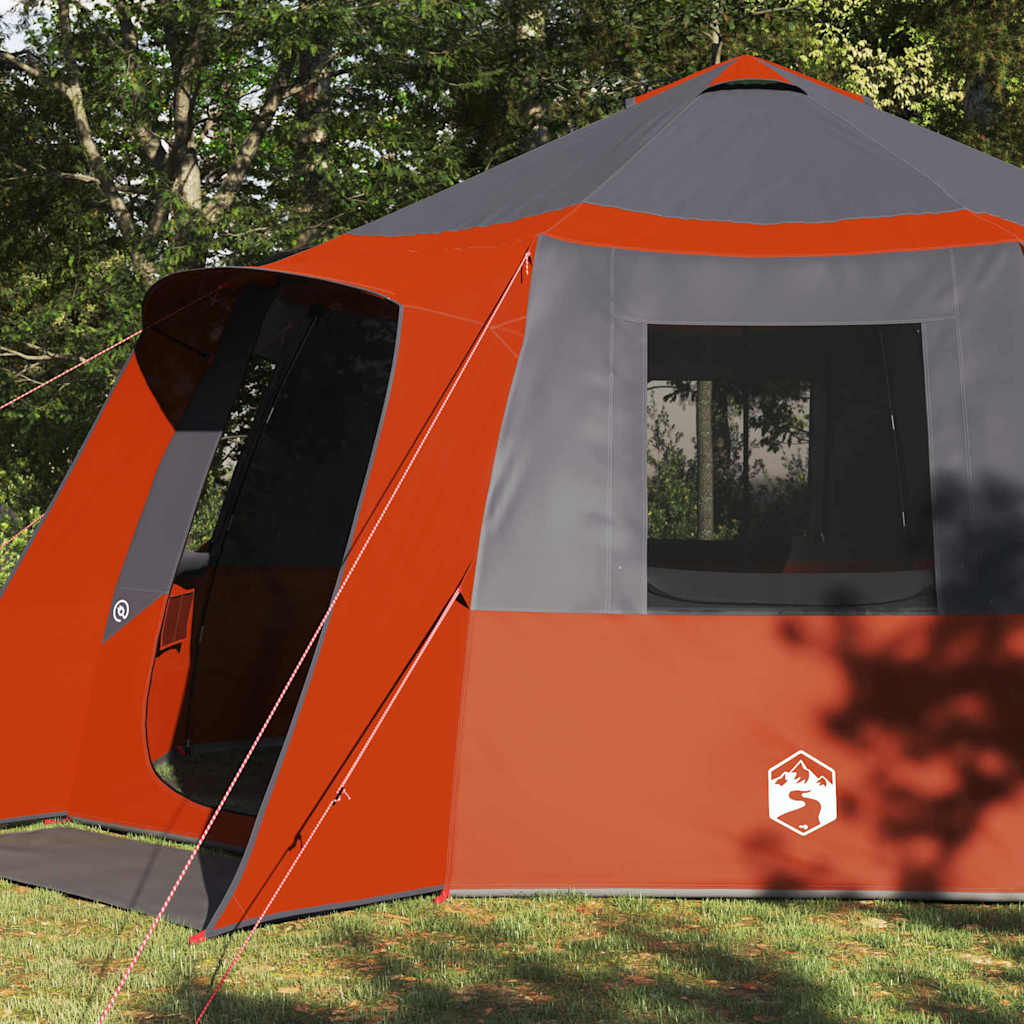 Hytte telt for 12 personer Grå og Oransje 500 x 500 x 294 cm