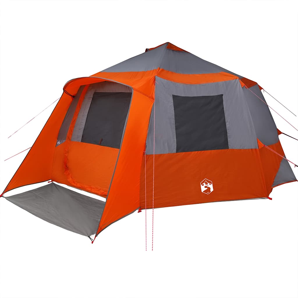Hytte telt for 12 personer Grå og Oransje 500 x 500 x 294 cm