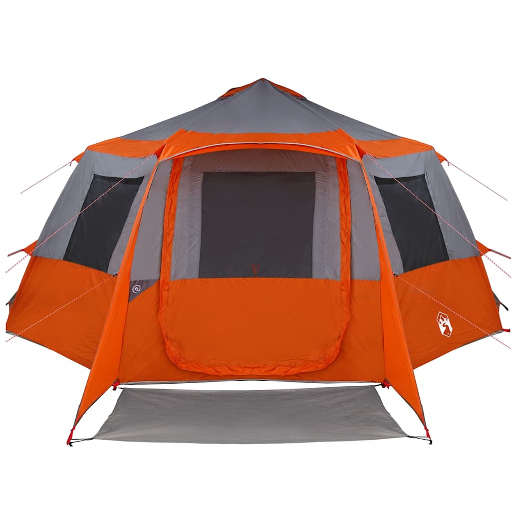 Hytte telt for 12 personer Grå og Oransje 500 x 500 x 294 cm