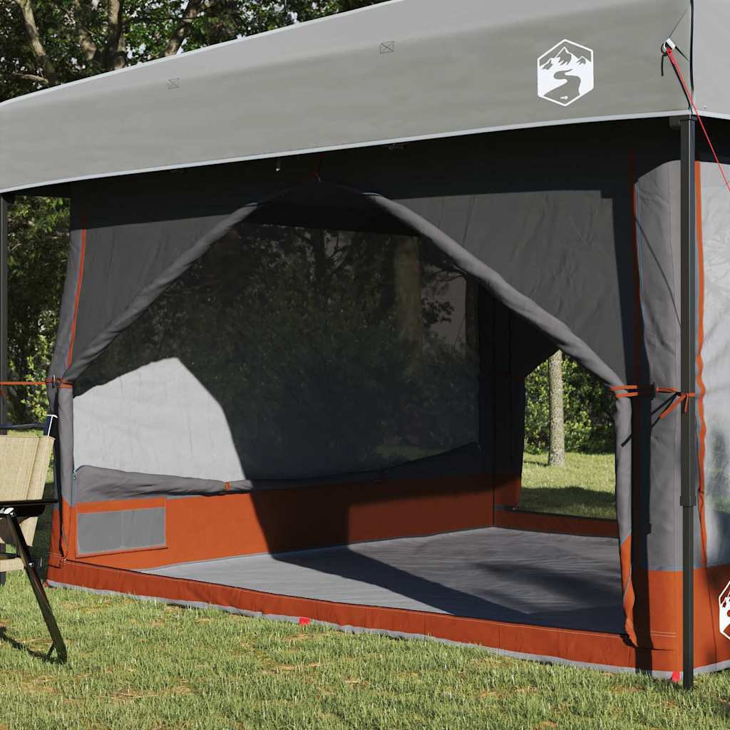 Innertelt 7-Person med tak Grå og Oransje 300 x 300 x 250 cm