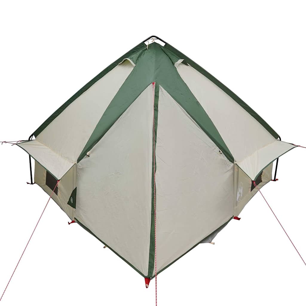 Teepee telt 4-person med tak Grønn og Grå 388 x 320 x 169 cm