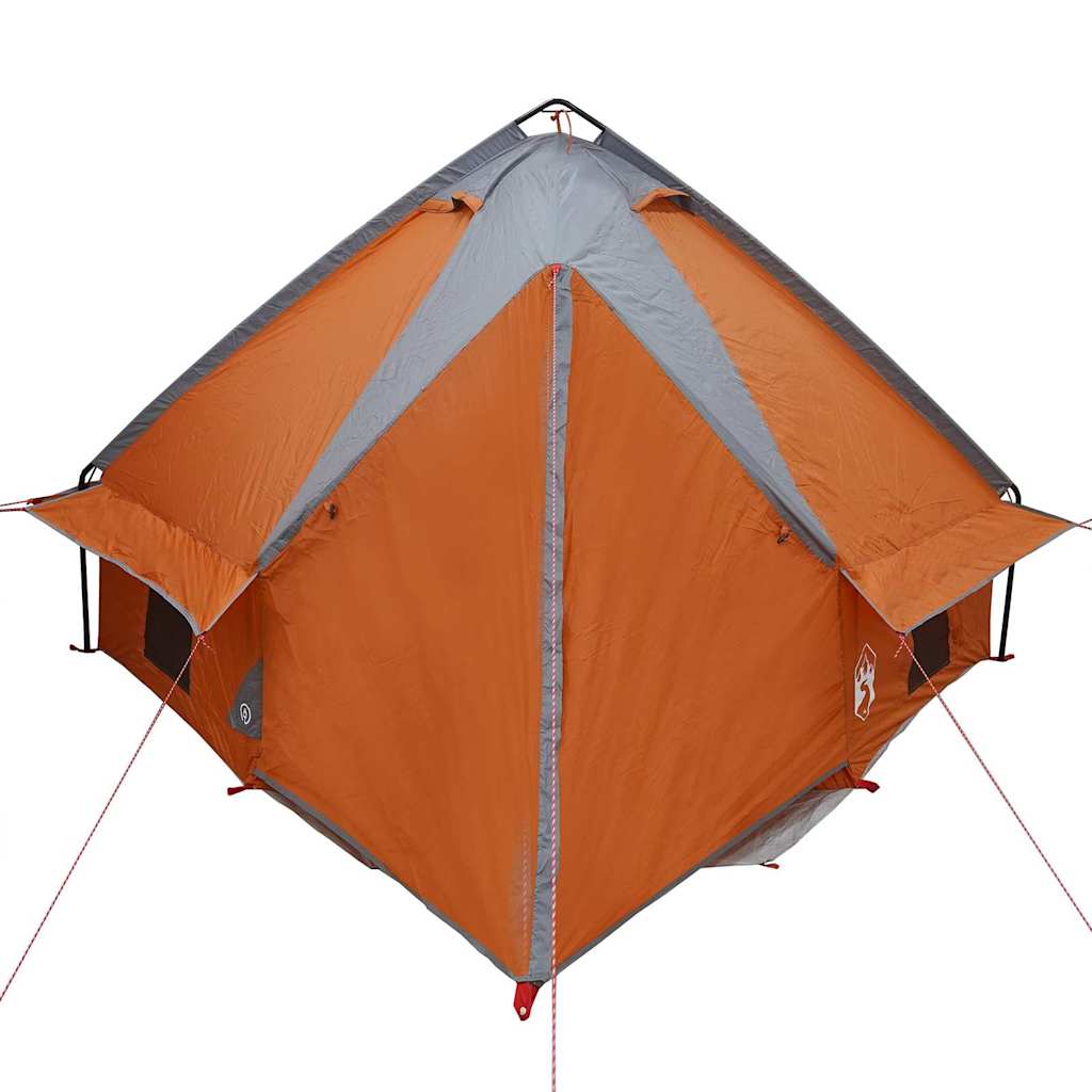 Teepee telt 4-person med tak Grå og Oransje 388 x 320 x 169 cm