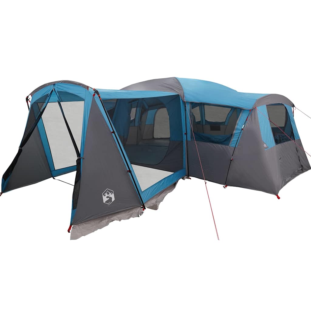 Familietelt for 20 personer Blå og grå 745 x 700 x 217 cm