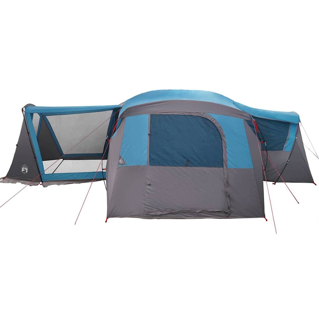 Familietelt for 20 personer Blå og grå 745 x 700 x 217 cm
