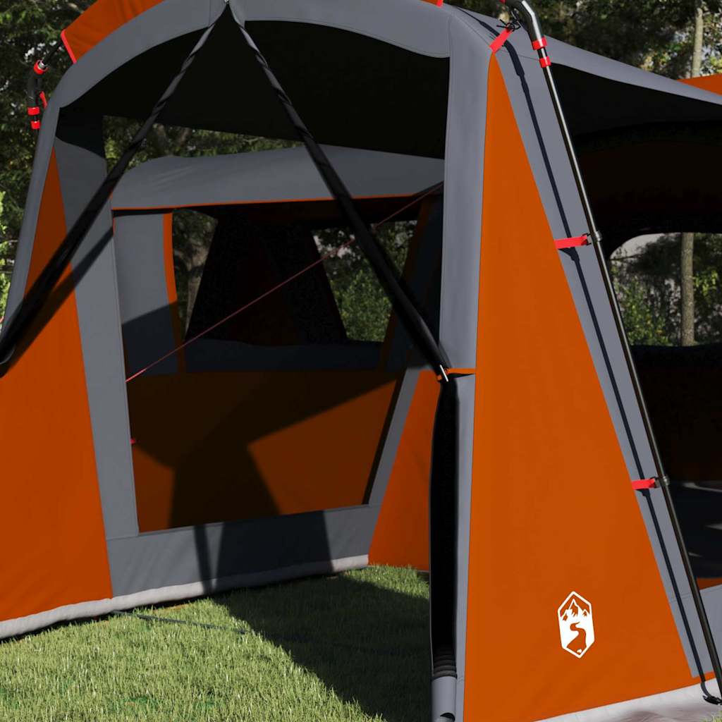 Familietelt for 20 personer Grå og Oransje 745 x 700 x 217 cm