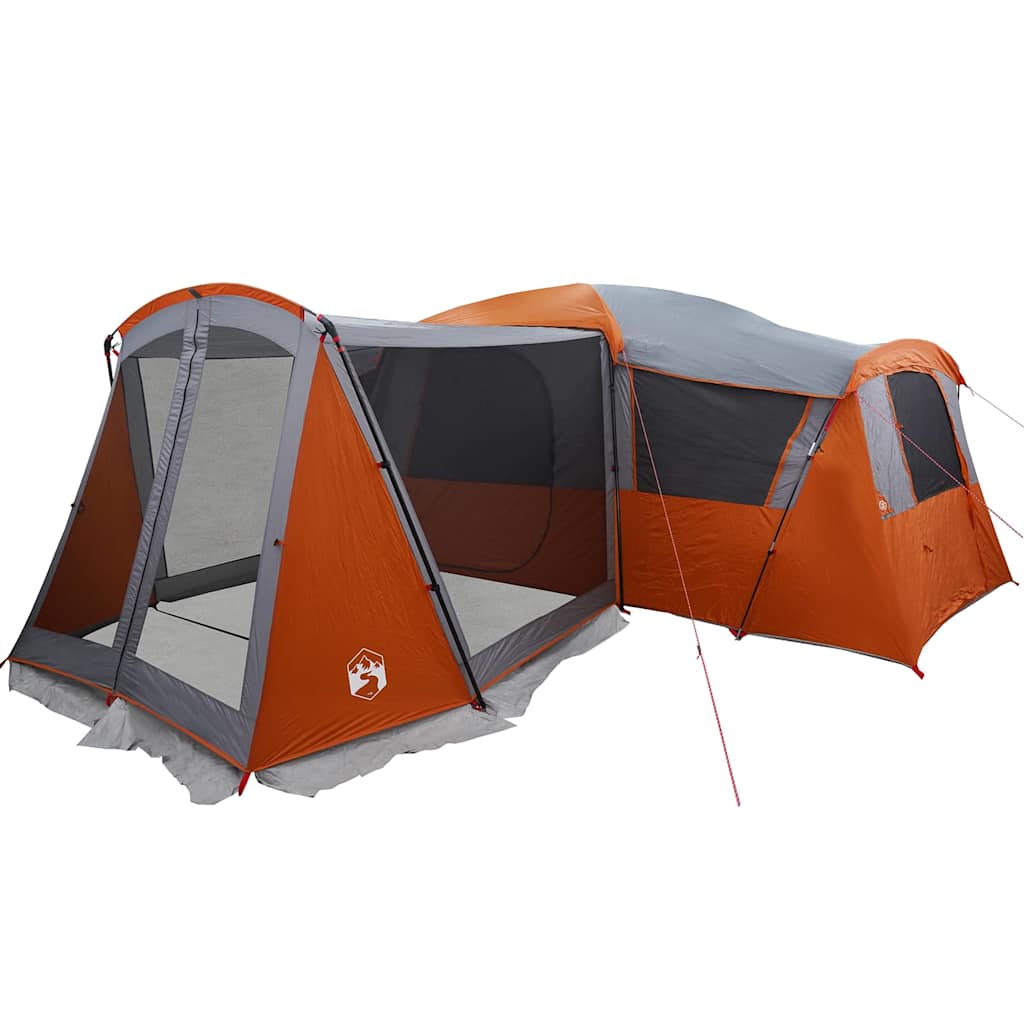 Familietelt for 20 personer Grå og Oransje 745 x 700 x 217 cm