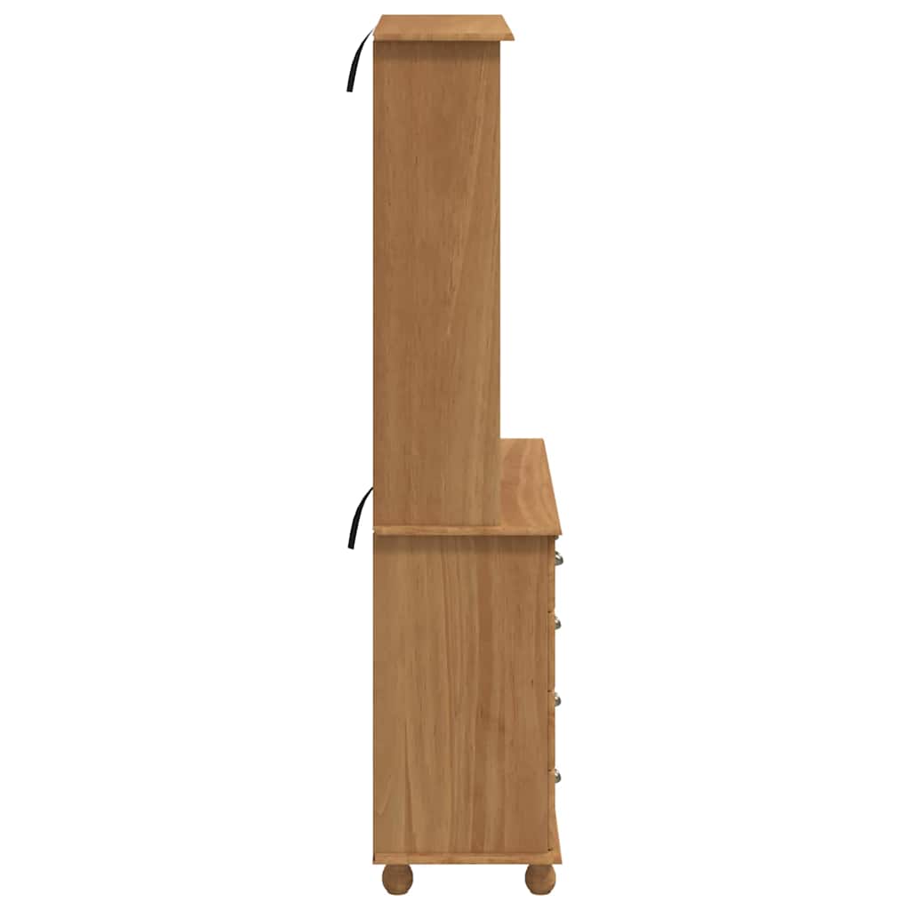 Hytte med skuff ASKIM Honningvoks 91 x 40 x 184 cm Massiv furu