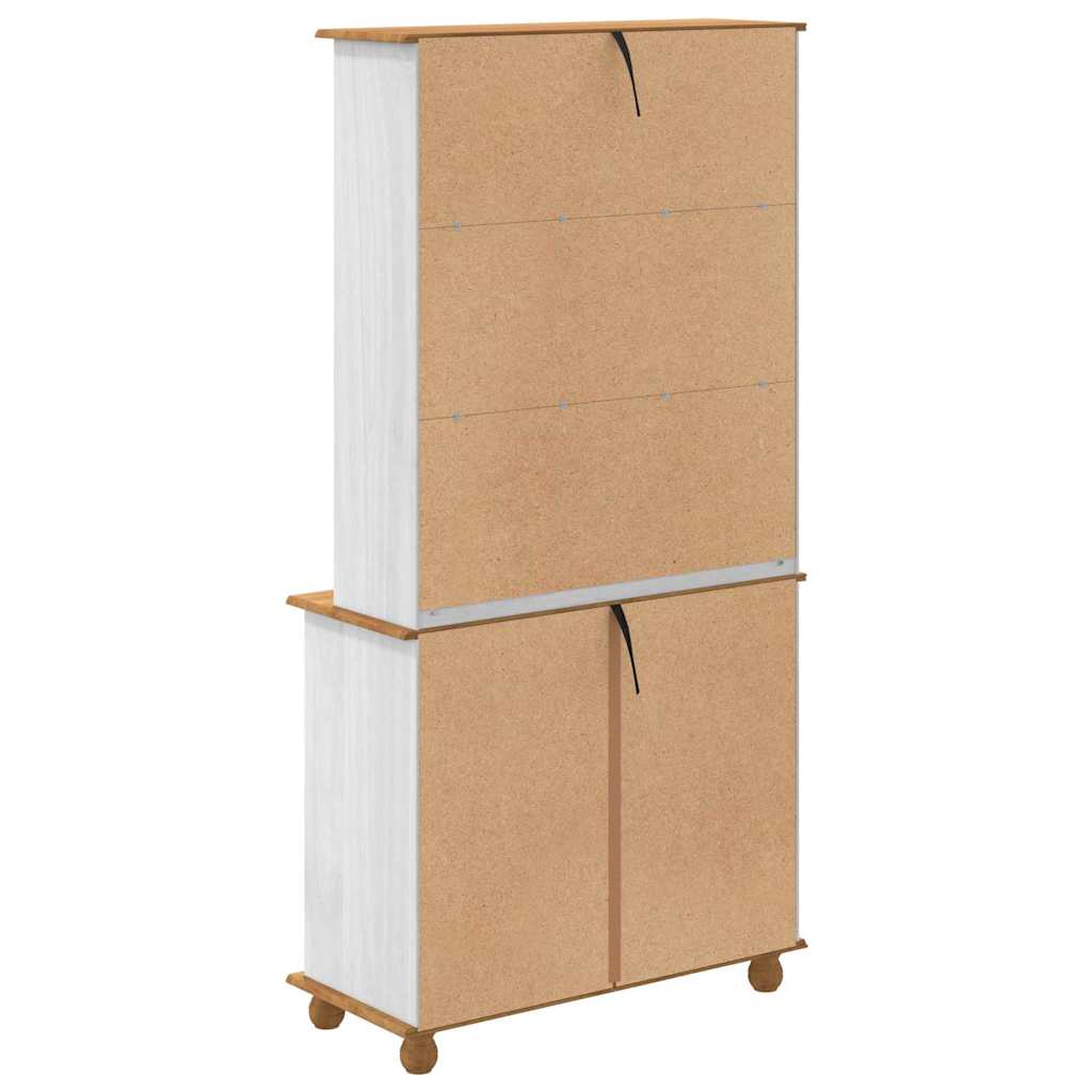 Hytte med skuff ASKIM Hvit 91 x 40 x 184 cm Massiv furu