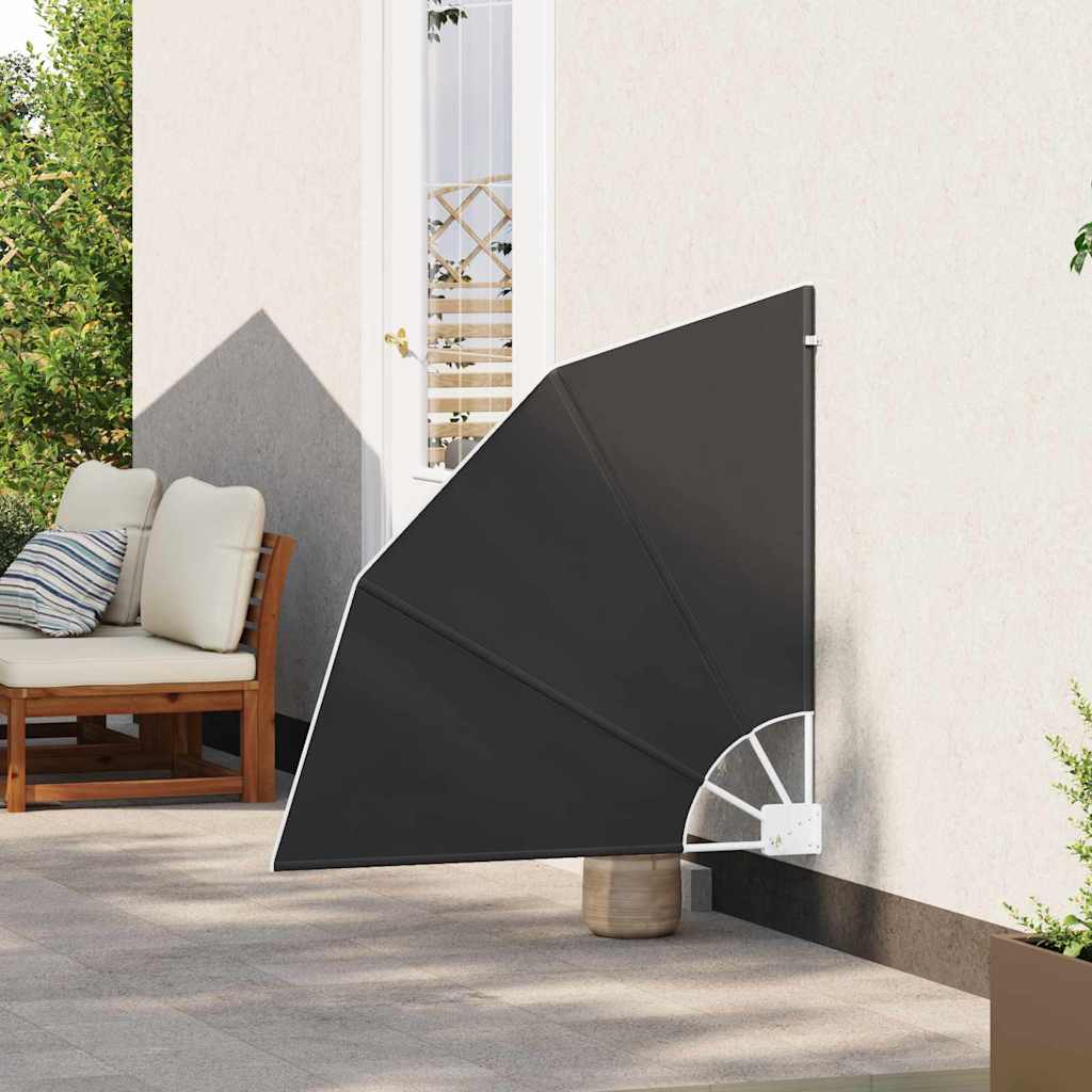 Balkong privat skjerm 115 x 115 cm Polyester Antrasitt