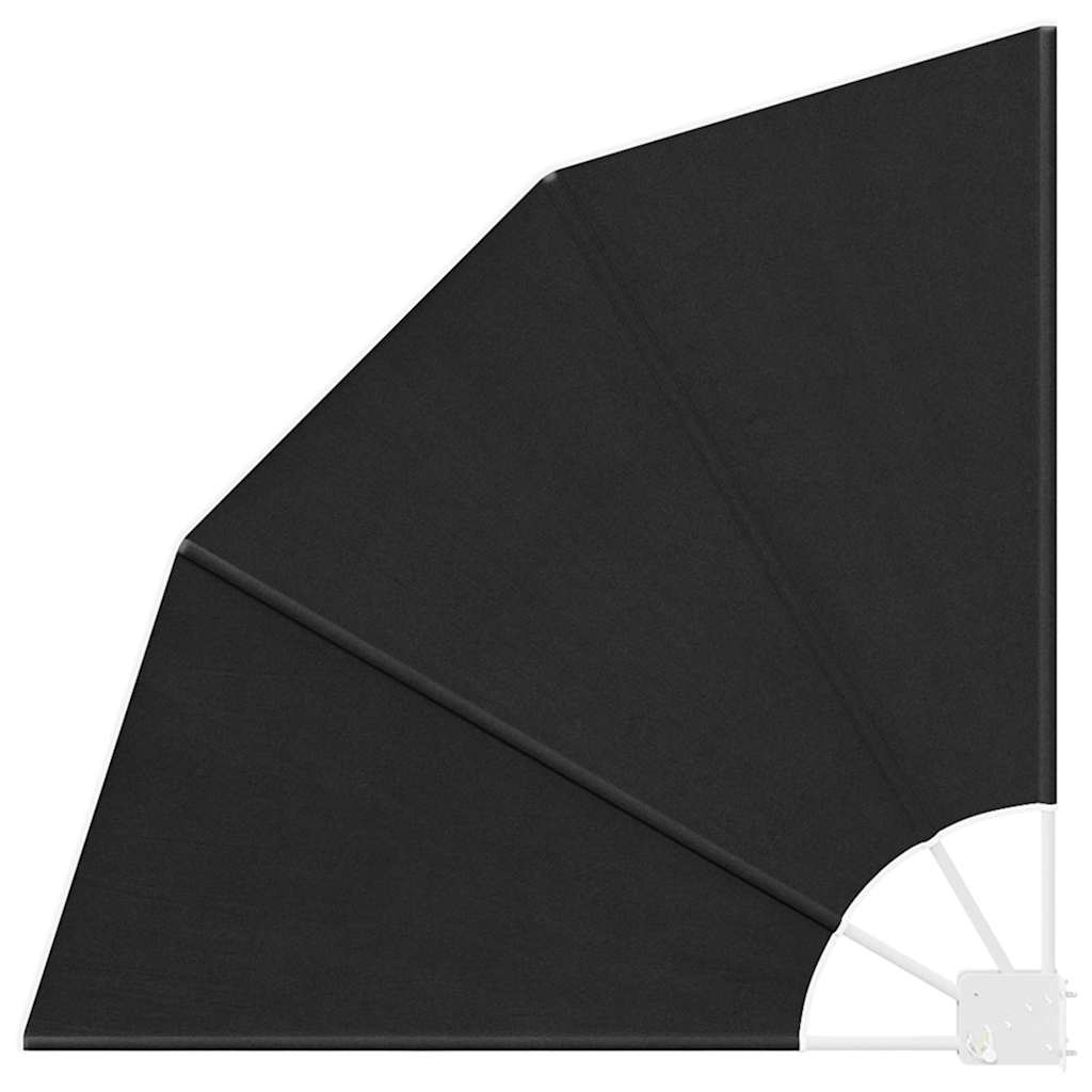 Balkong privat skjerm 115 x 115 cm Polyester Antrasitt