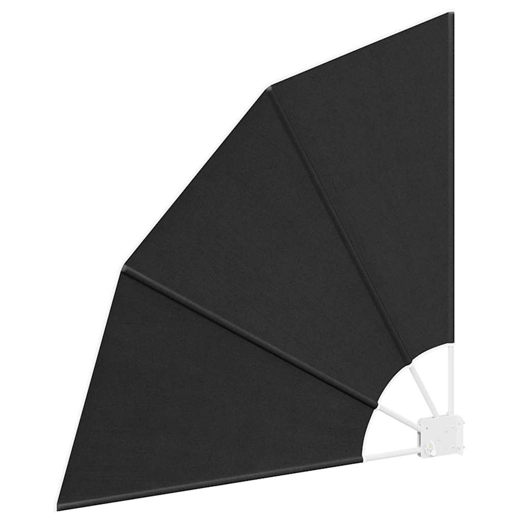 Balkong privat skjerm 115 x 115 cm Polyester Antrasitt