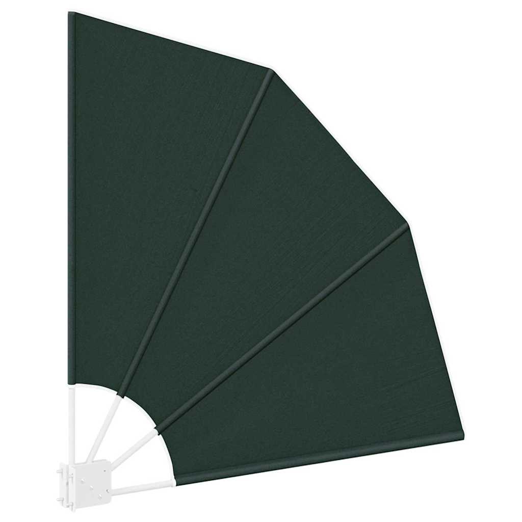 Balkong privat skjerm 115 x 115 cm Polyester Mørkegrønn