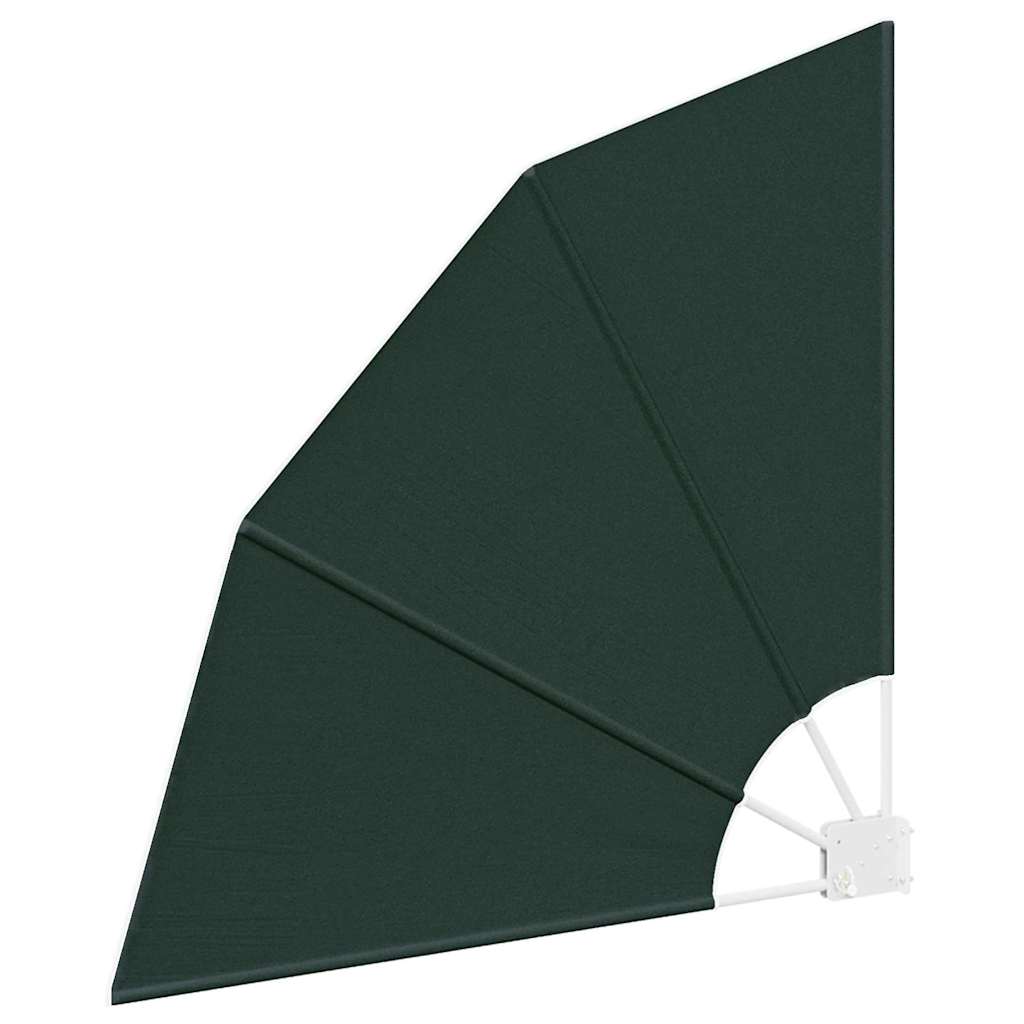 Balkong privat skjerm 115 x 115 cm Polyester Mørkegrønn