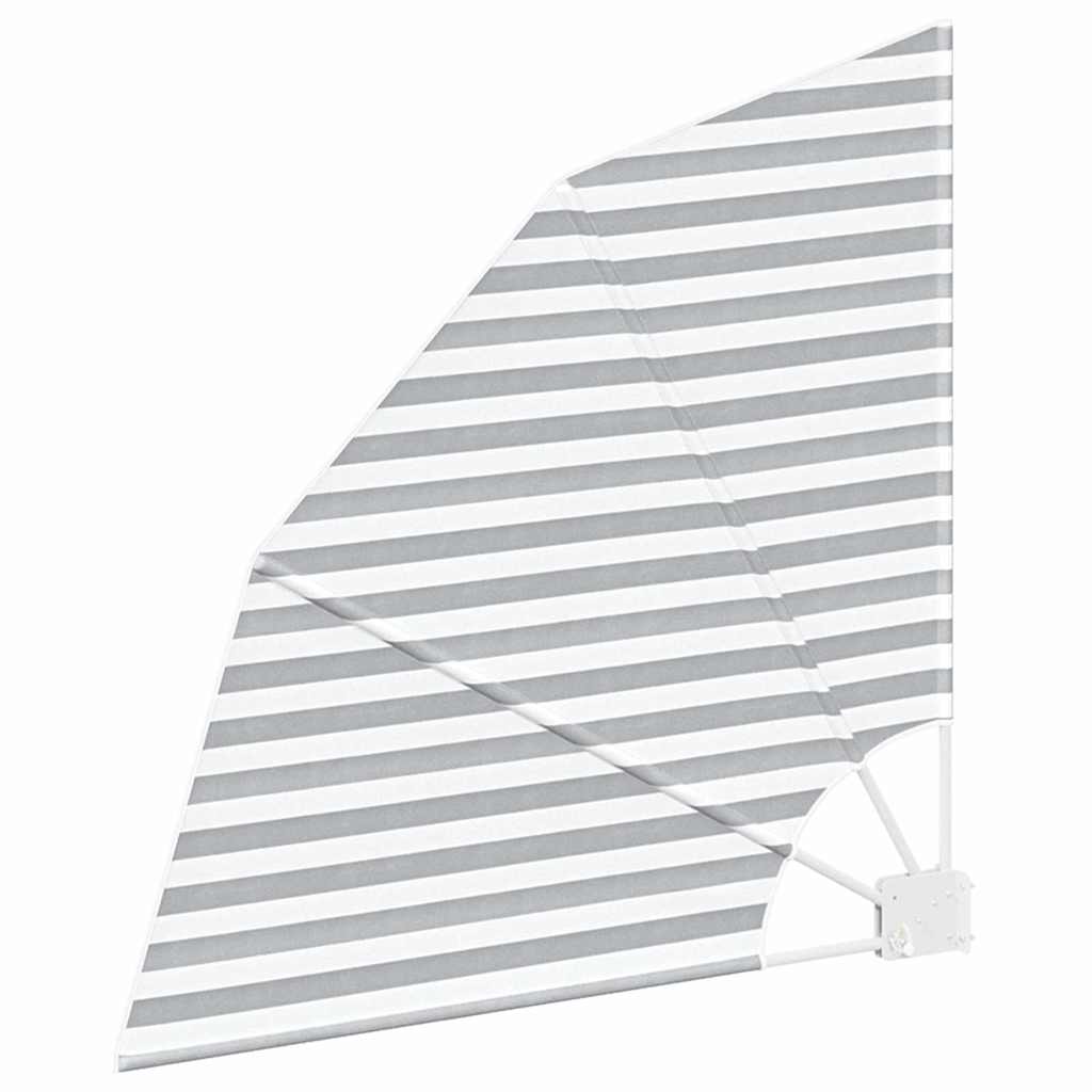Balkong privat skjerm 115 x 115 cm Polyester Antrasitt og Hvit