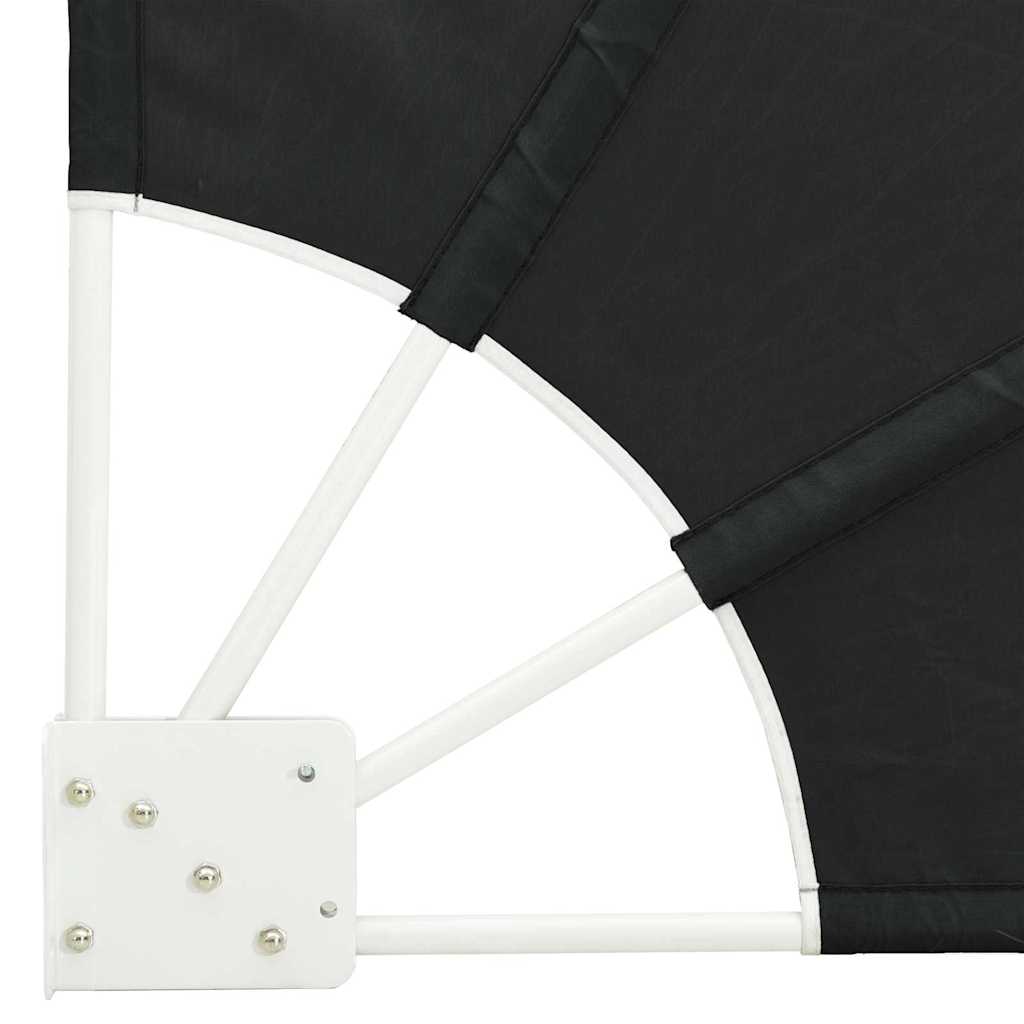 Balkong privat skjerm 140 x 140 cm Polyester Antrasitt