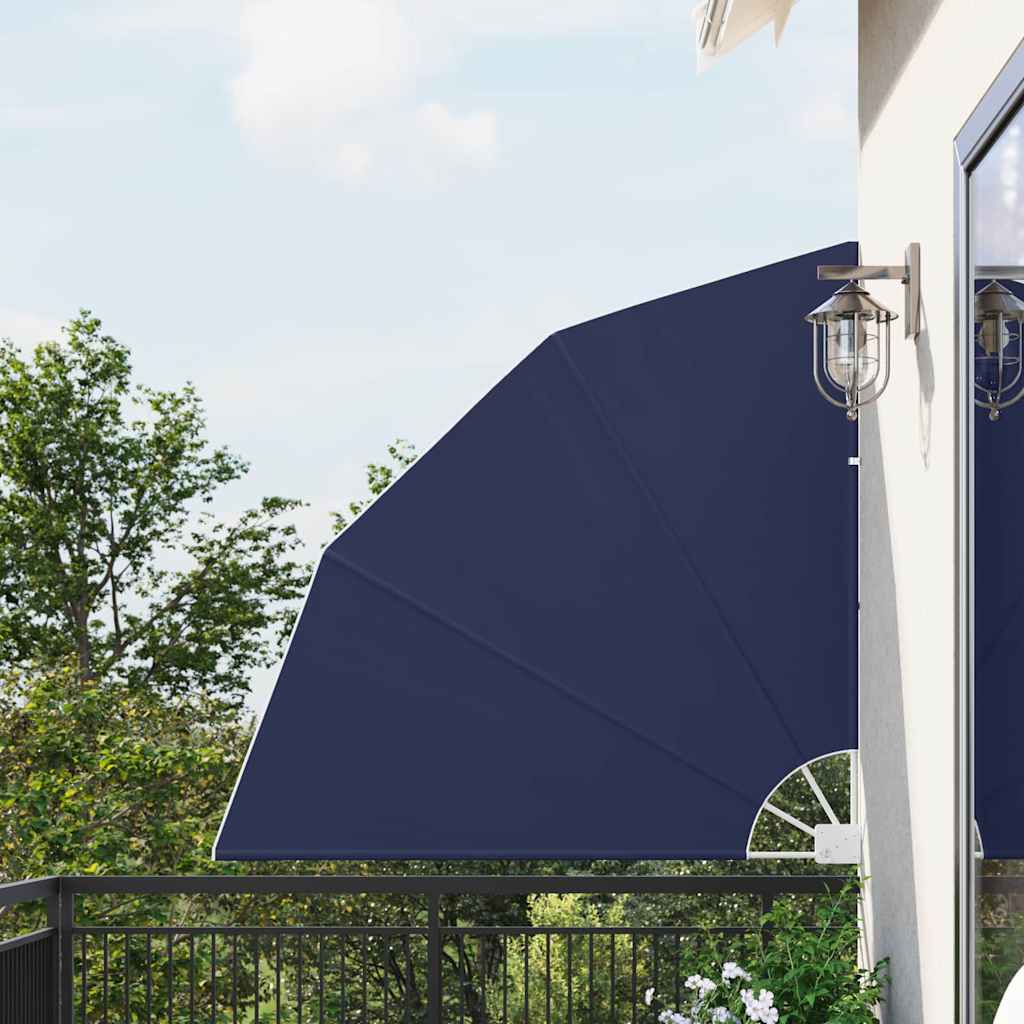 Balkong privat skjerm 140 x 140 cm Polyester Marineblå