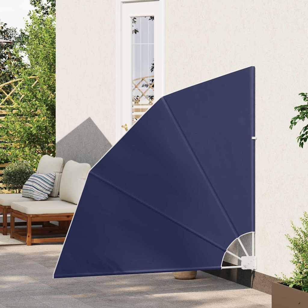 Balkong privat skjerm 140 x 140 cm Polyester Marineblå