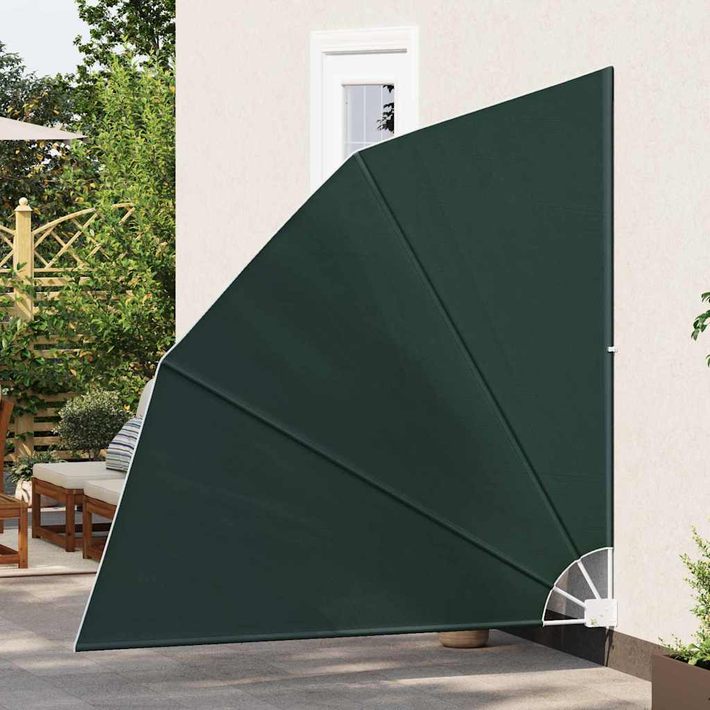 Balkong privat skjerm 210 x 210 cm Polyester Mørkegrønn