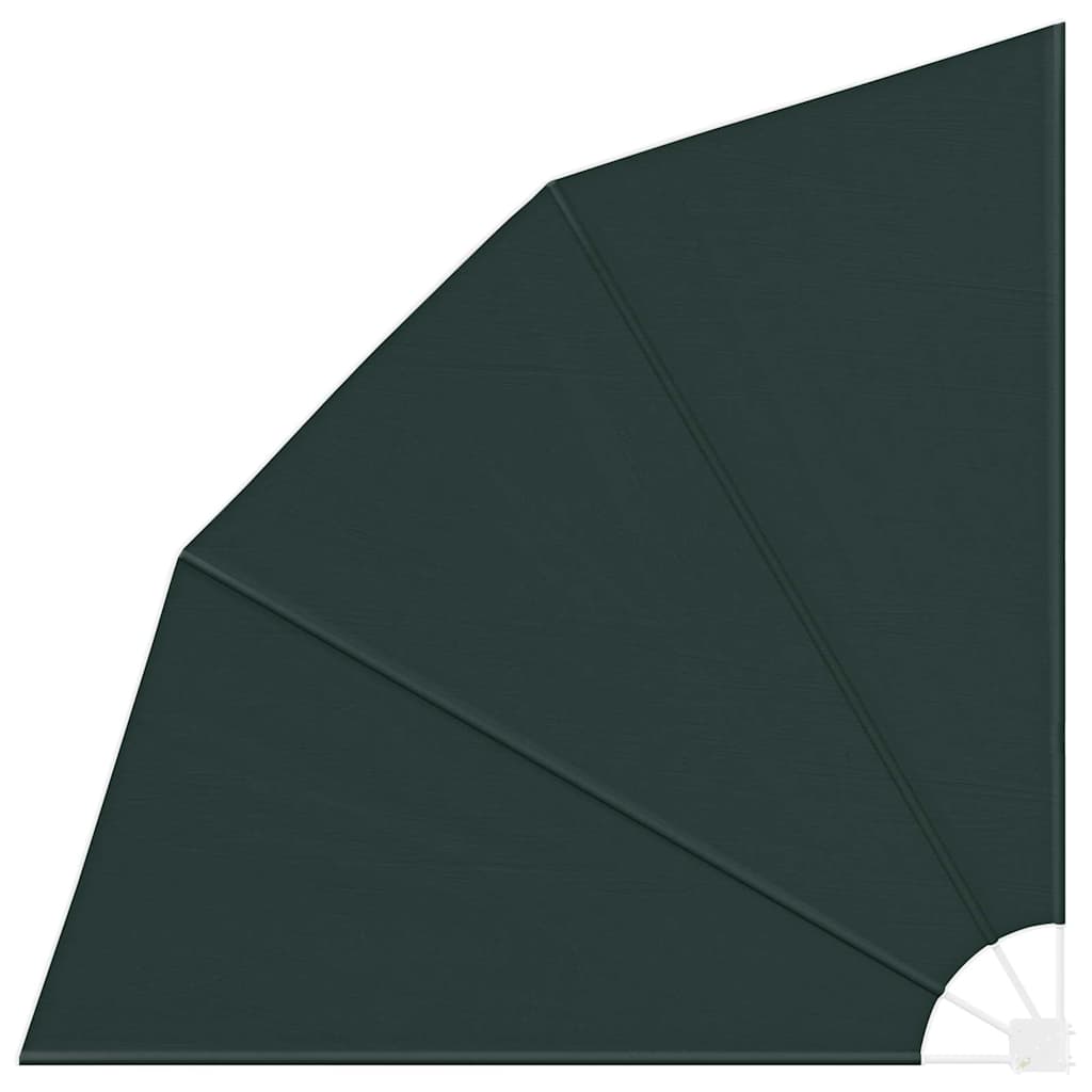 Balkong privat skjerm 210 x 210 cm Polyester Mørkegrønn