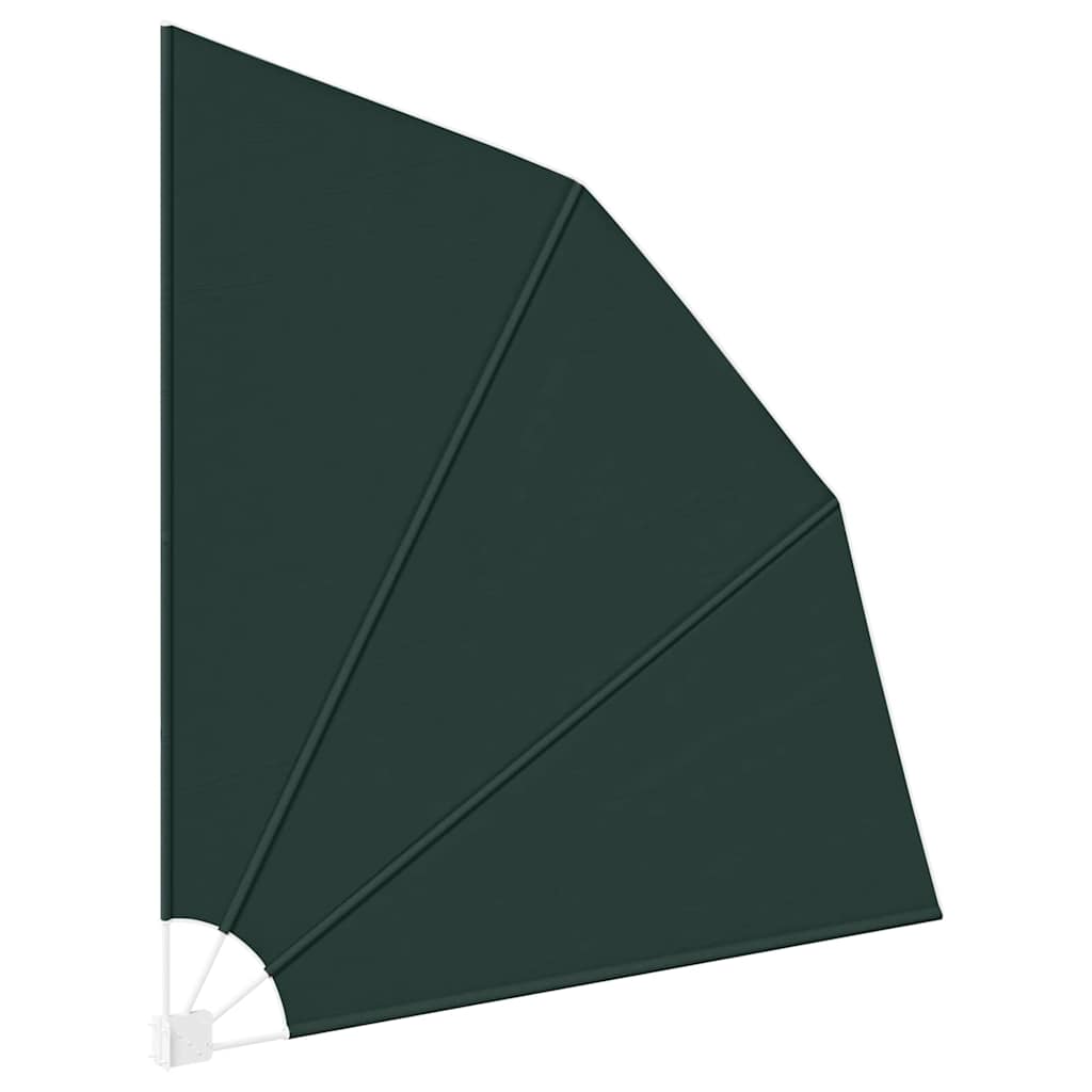 Balkong privat skjerm 210 x 210 cm Polyester Mørkegrønn