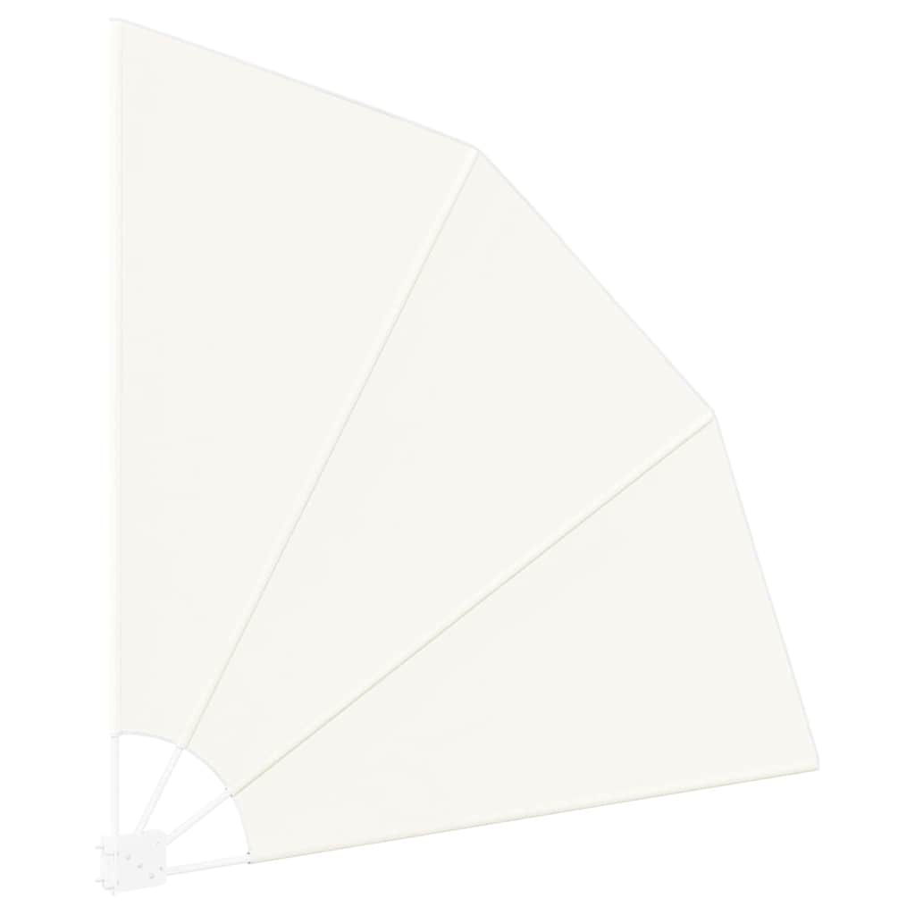 Balkong privat skjerm 160 x 160 cm Polyester Krem