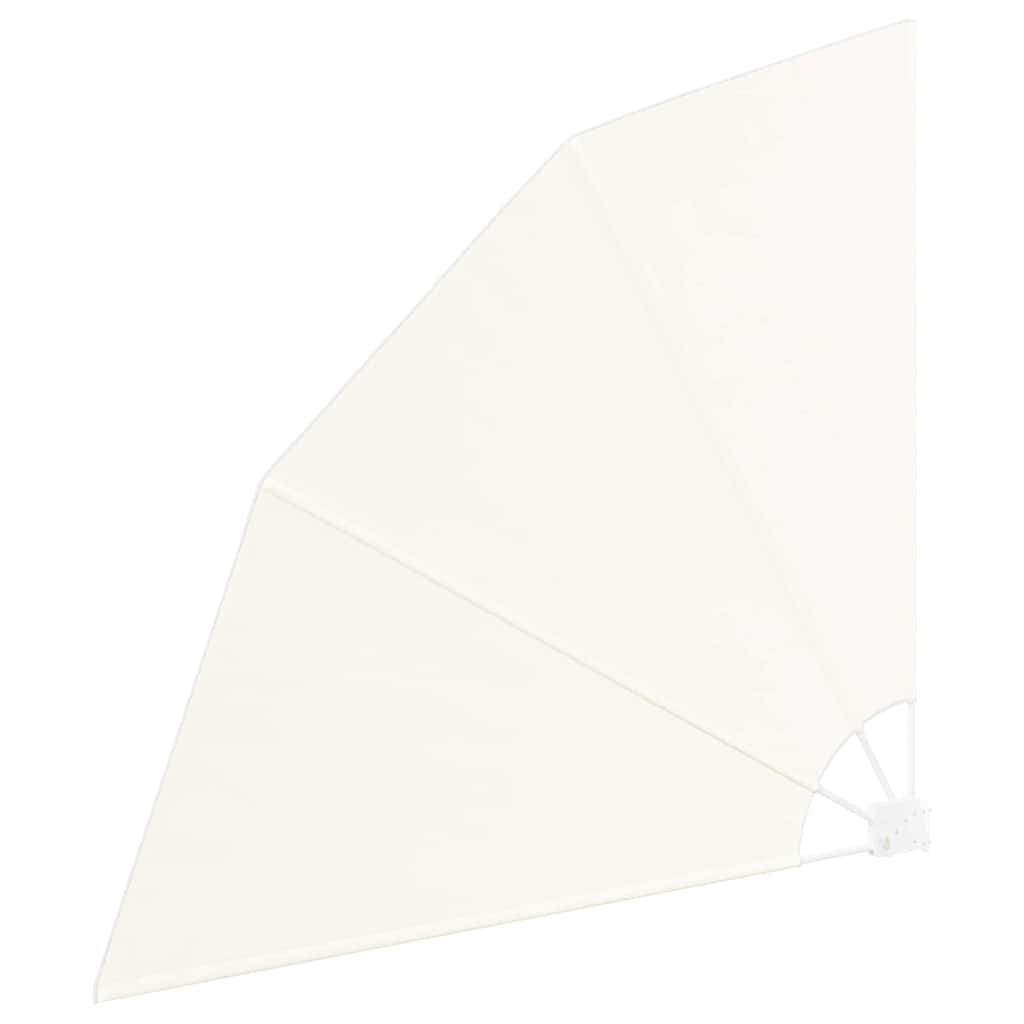 Balkong privat skjerm 160 x 160 cm Polyester Krem