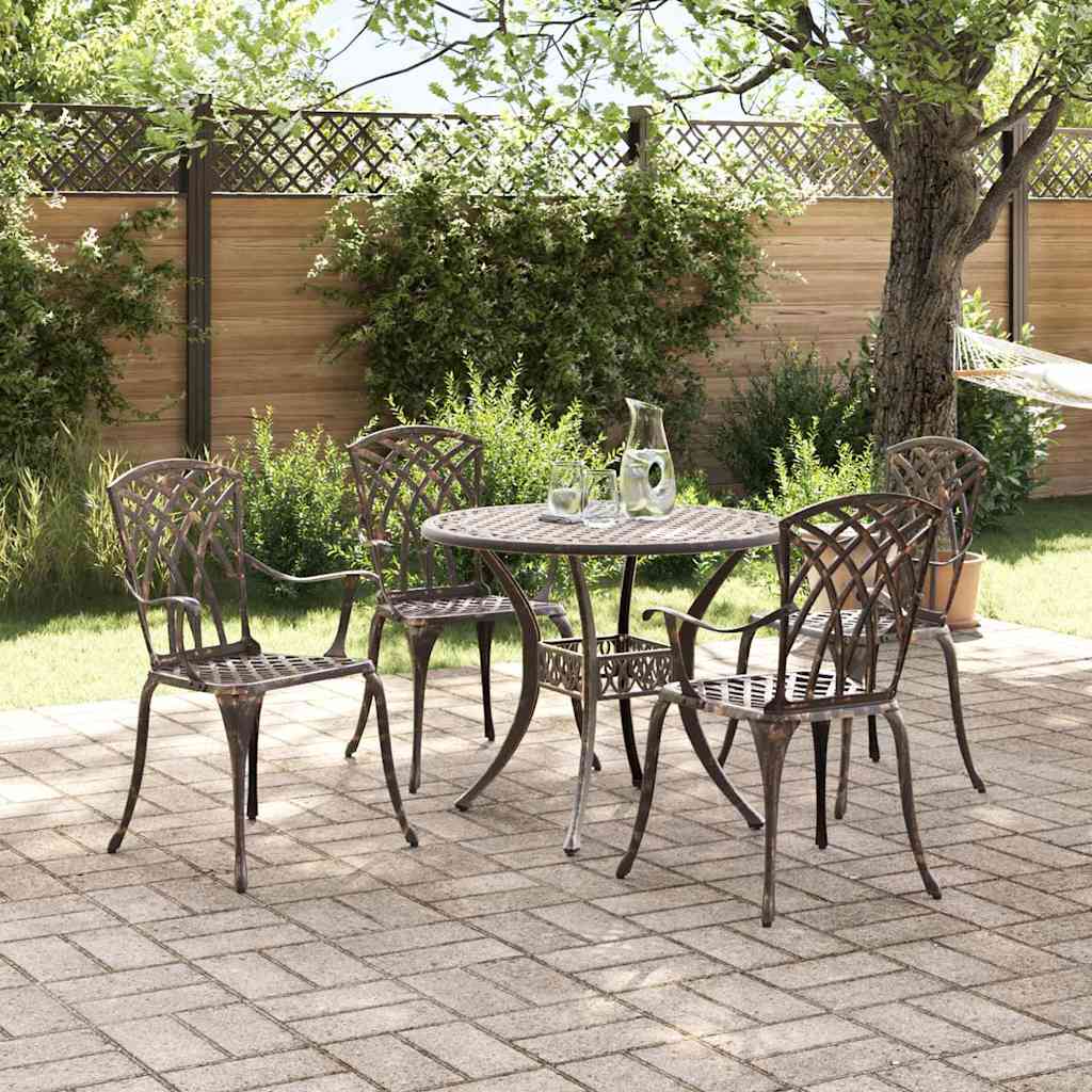 Hage Spisegruppe 5 pcs Bronse Aluminium