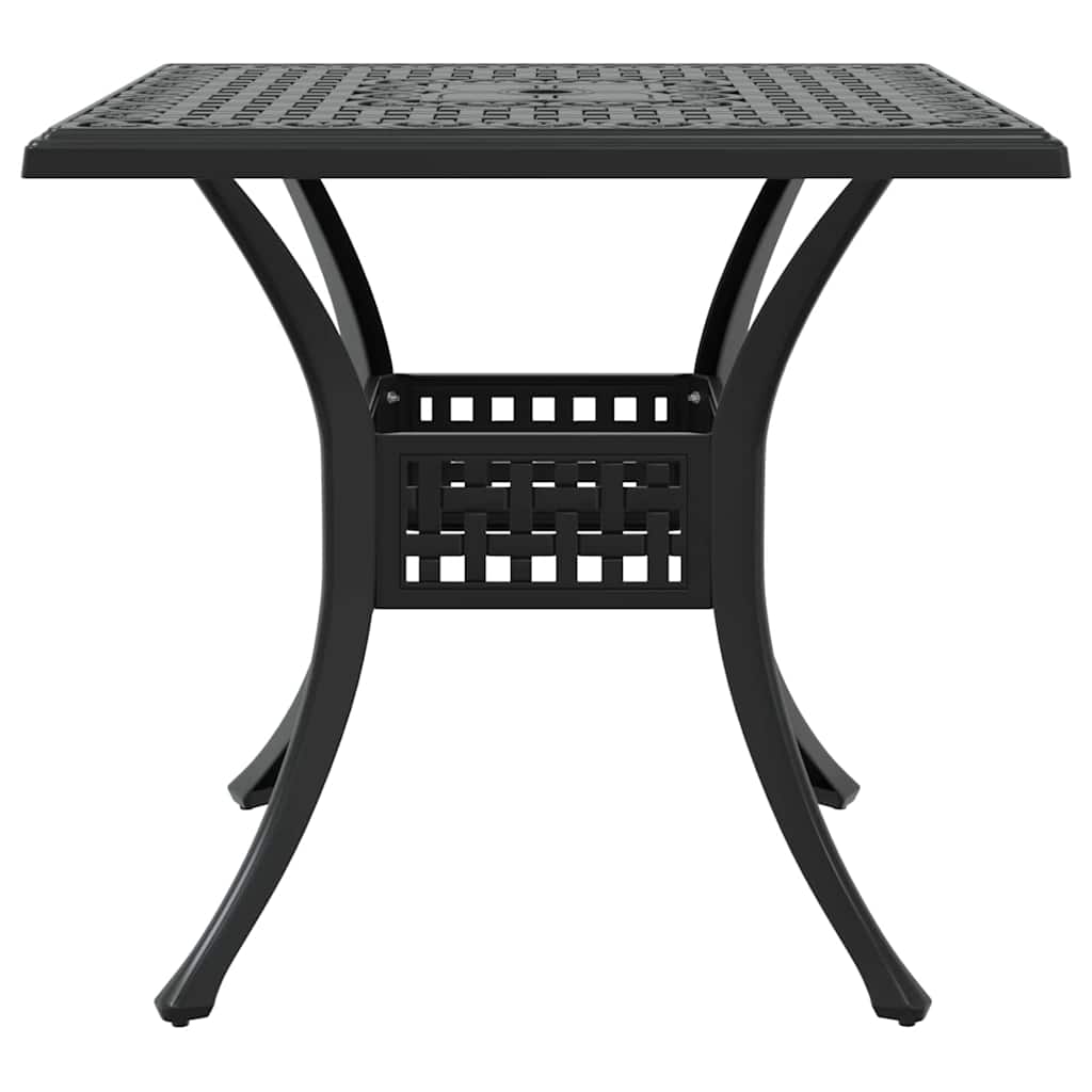 Hagebordsett 3 pcs Svart Støpt aluminium