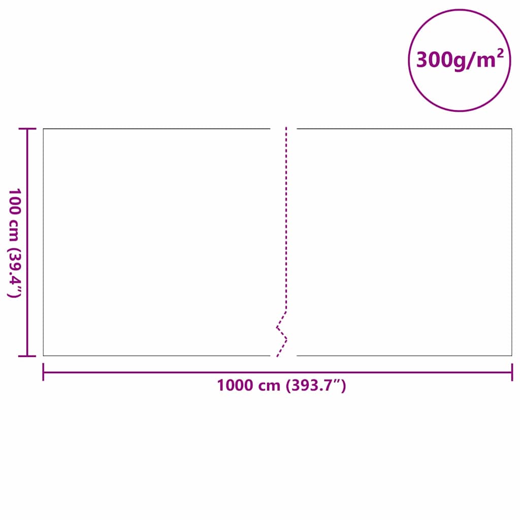 Damfleece Grå 1 x 10 m Polyester og bomull