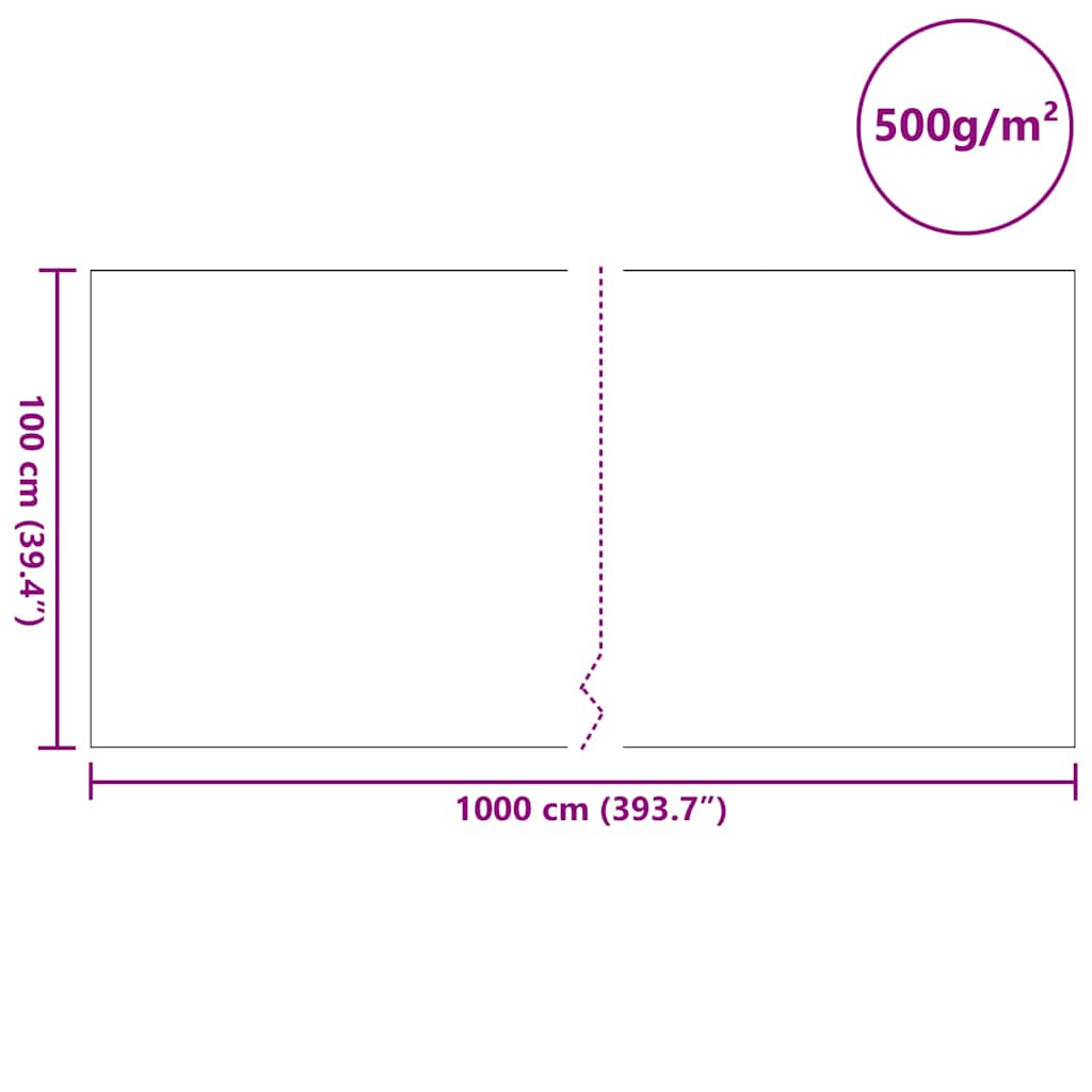 Damfleece Grå 1 x 10 m Polyester og bomull