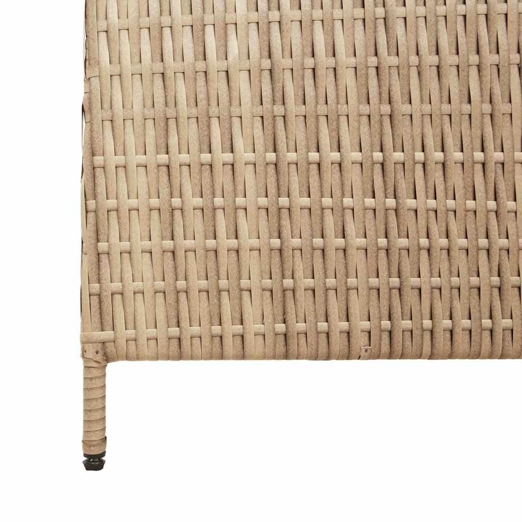 Romdeler Beige 195 x 180 cm polyrotting
