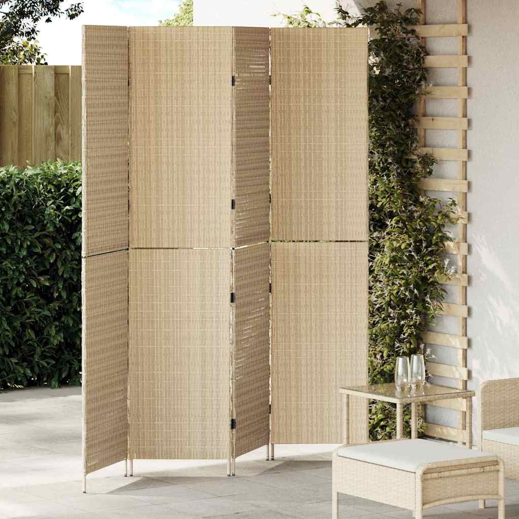 Romdeler Beige 195 x 180 cm polyrotting