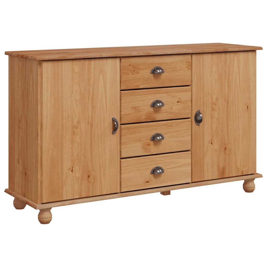 Serviesskap med skuff ASKIM 133,5 x 40 x 79 cm Heltre furu