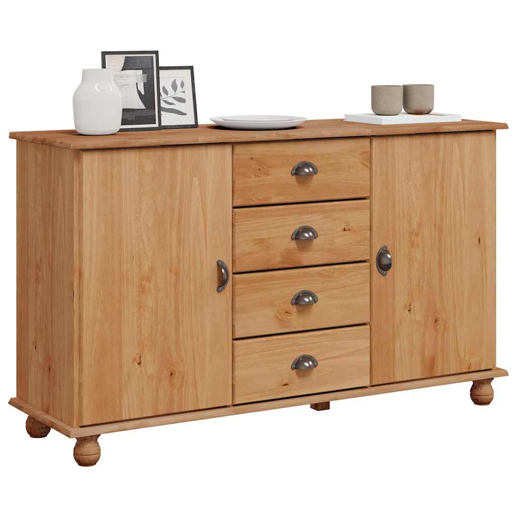Serviesskap med skuff ASKIM 133,5 x 40 x 79 cm Heltre furu
