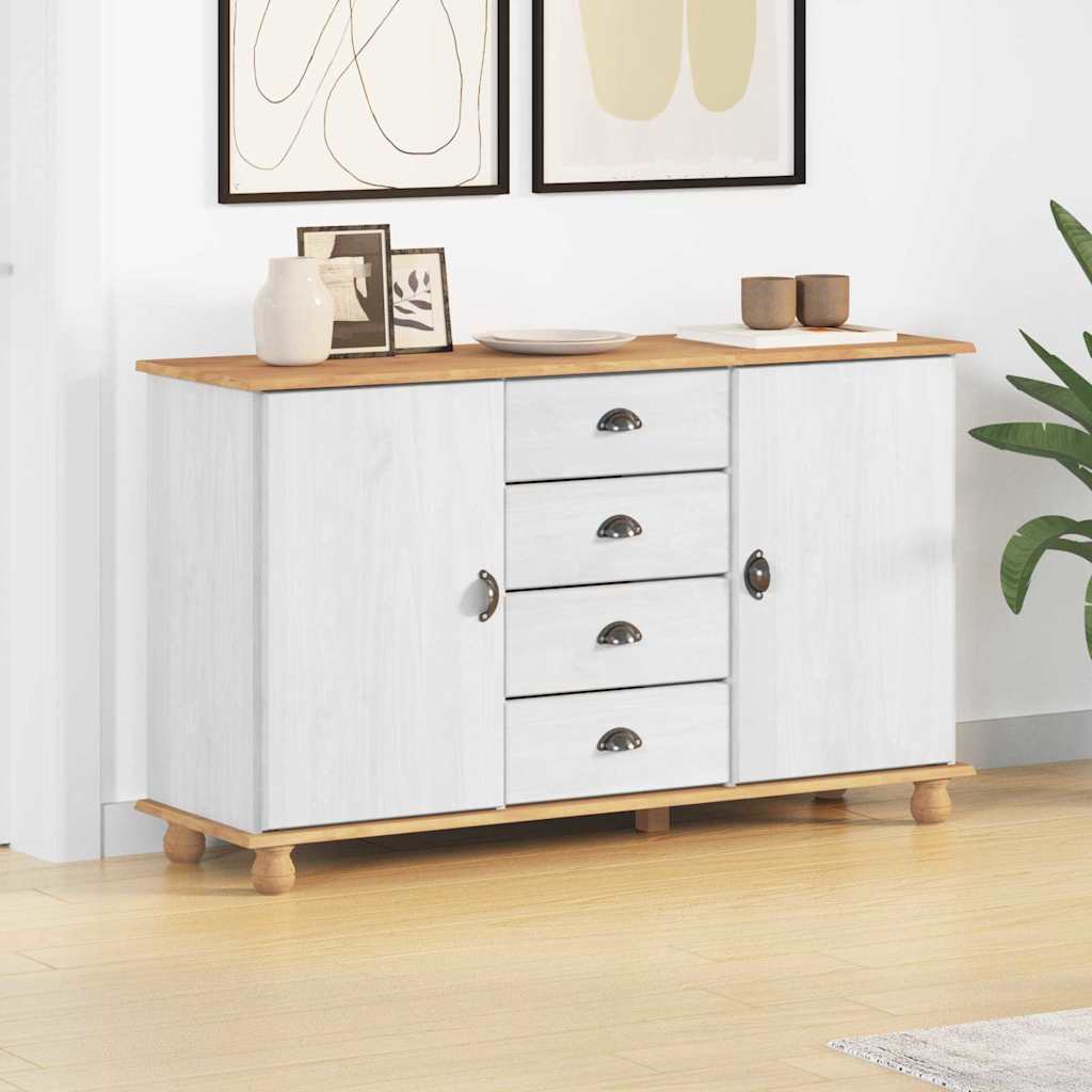 Serviesskap med skuff ASKIM 133,5 x 40 x 79 cm Heltre furu