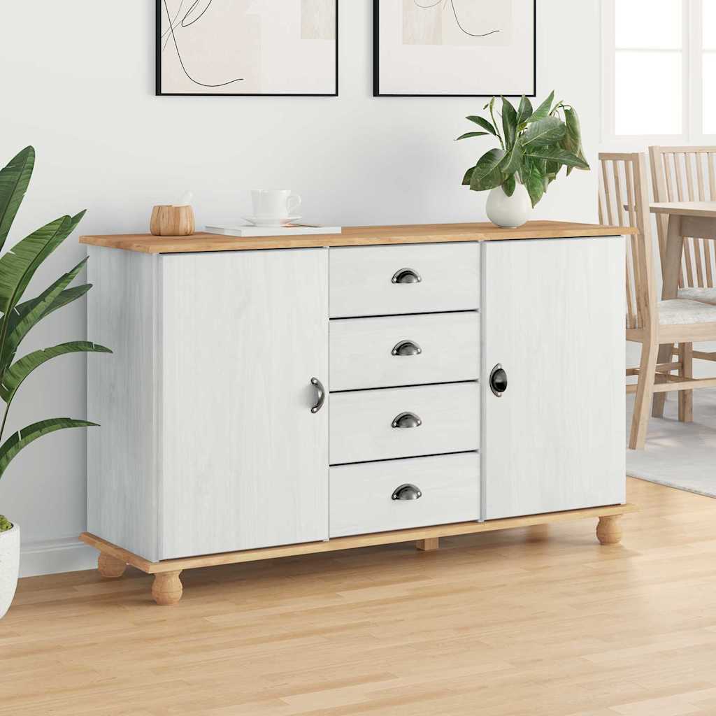 Serviesskap med skuff ASKIM 133,5 x 40 x 79 cm Heltre furu
