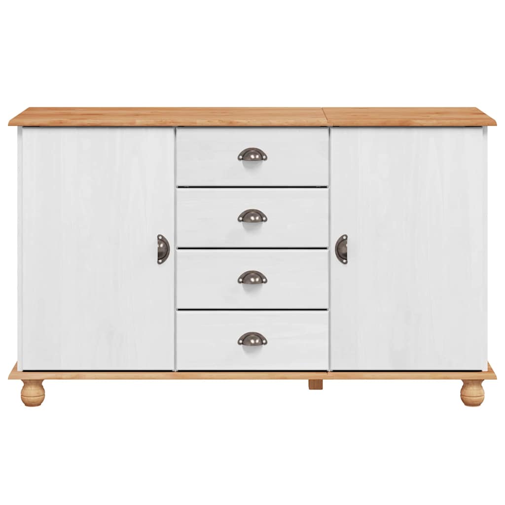 Serviesskap med skuff ASKIM 133,5 x 40 x 79 cm Heltre furu
