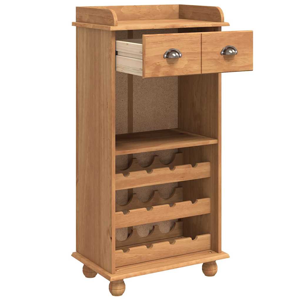 Vinskap ASKIM Honningvoks 57 x 37 x 114 cm Massiv furu