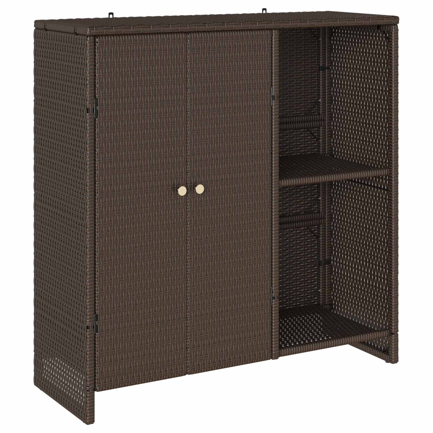 Oppbevaringsskap med hylle Brun 100 x 36 x 102 cm Rotting