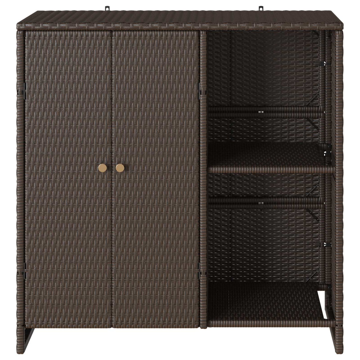 Oppbevaringsskap med hylle Brun 100 x 36 x 102 cm Rotting